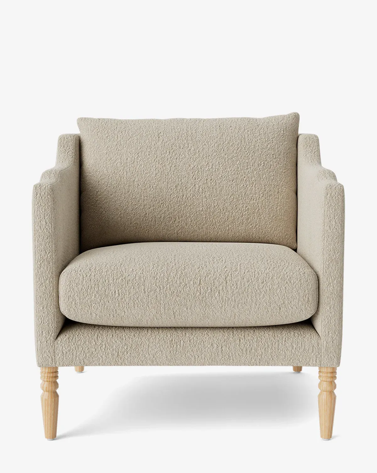 Gemma Lounge Chair - Flax Boucle, Oak product