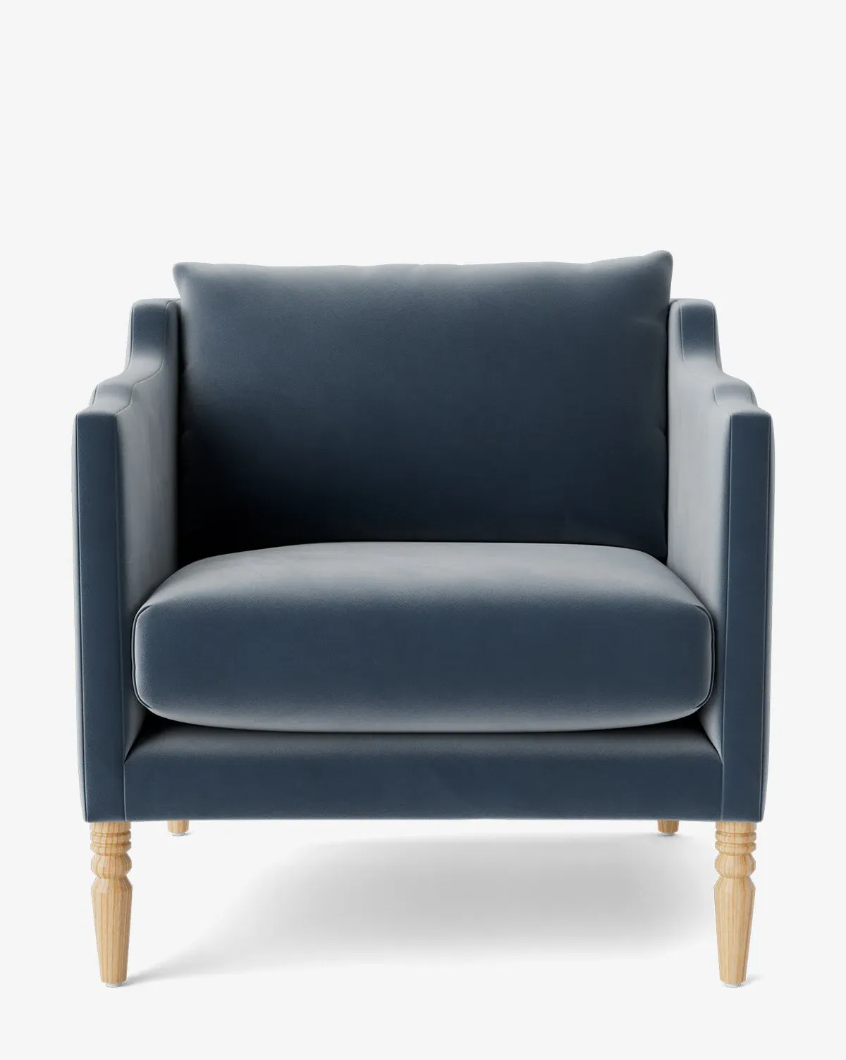 Gemma Lounge Chair - Harbor Velvet, Oak product