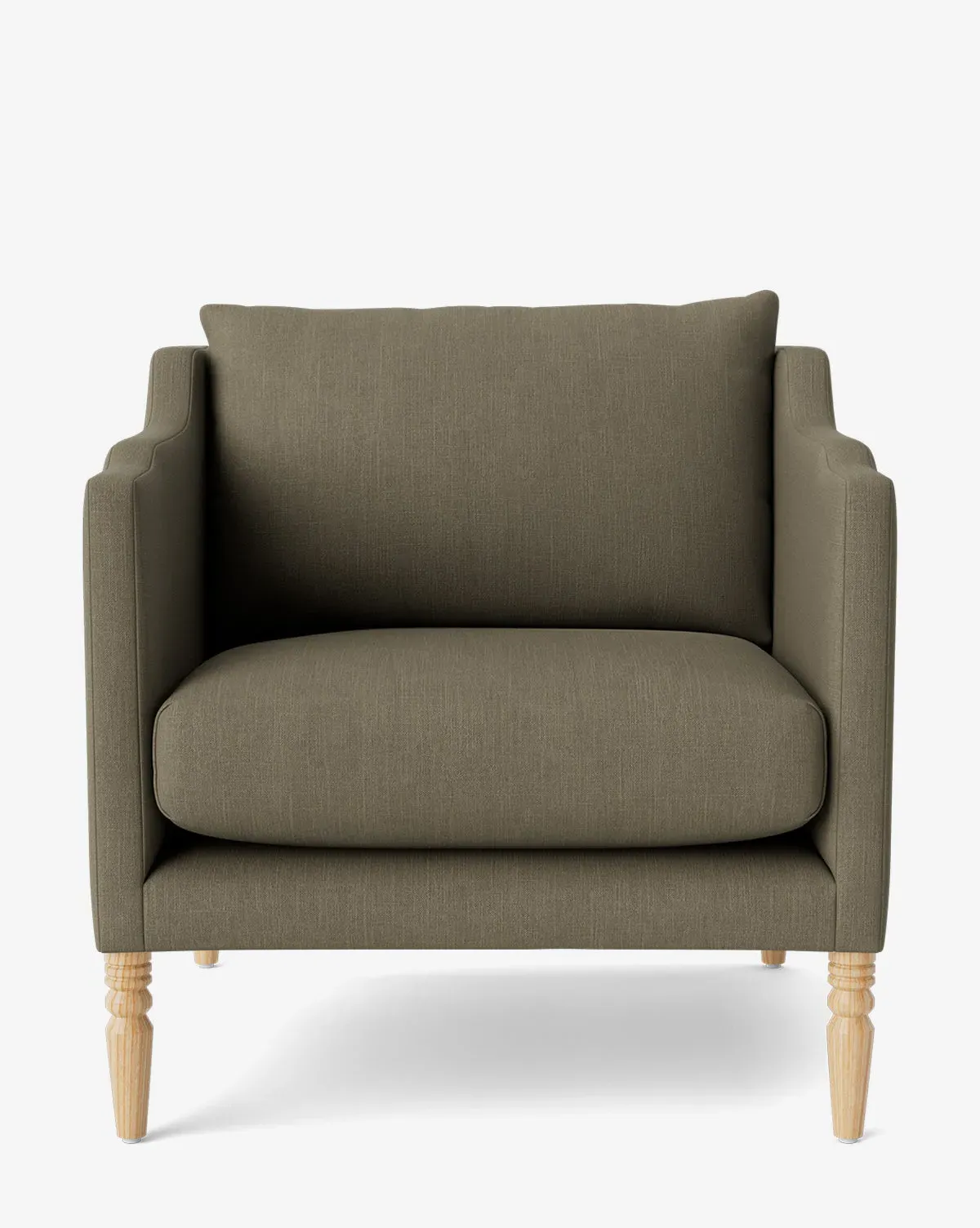 Gemma Lounge Chair - Khaki, Belgian Linen product