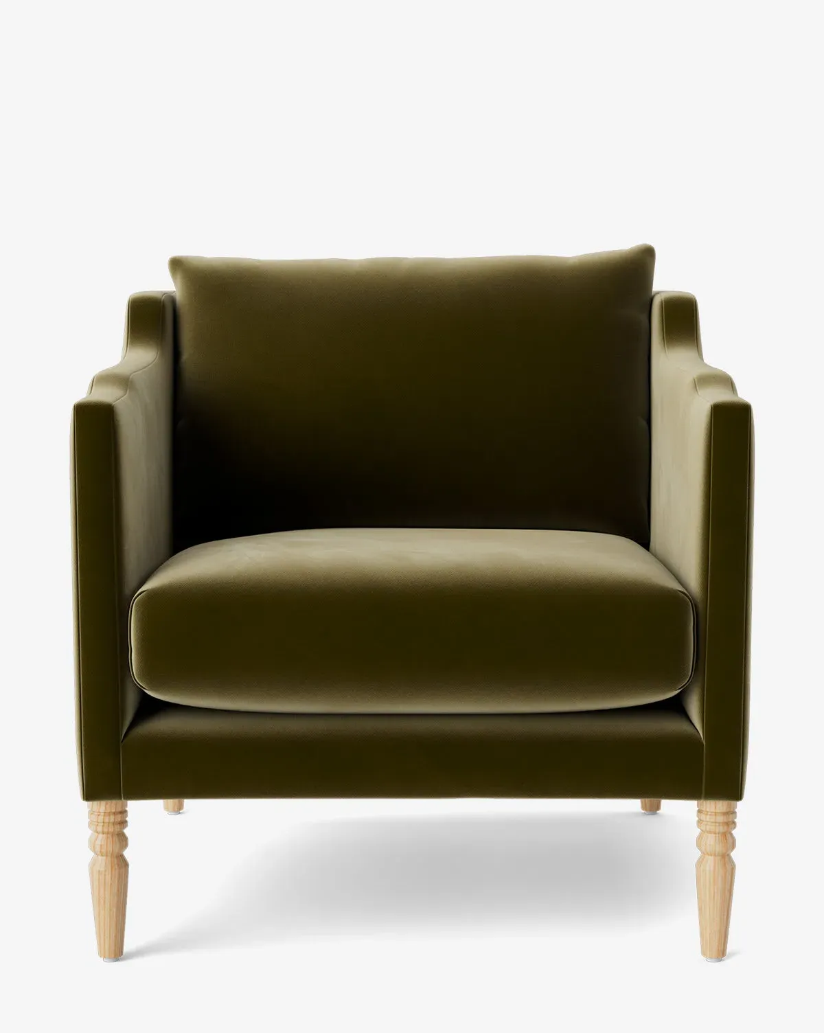 Gemma Lounge Chair - Olive, Velvet product