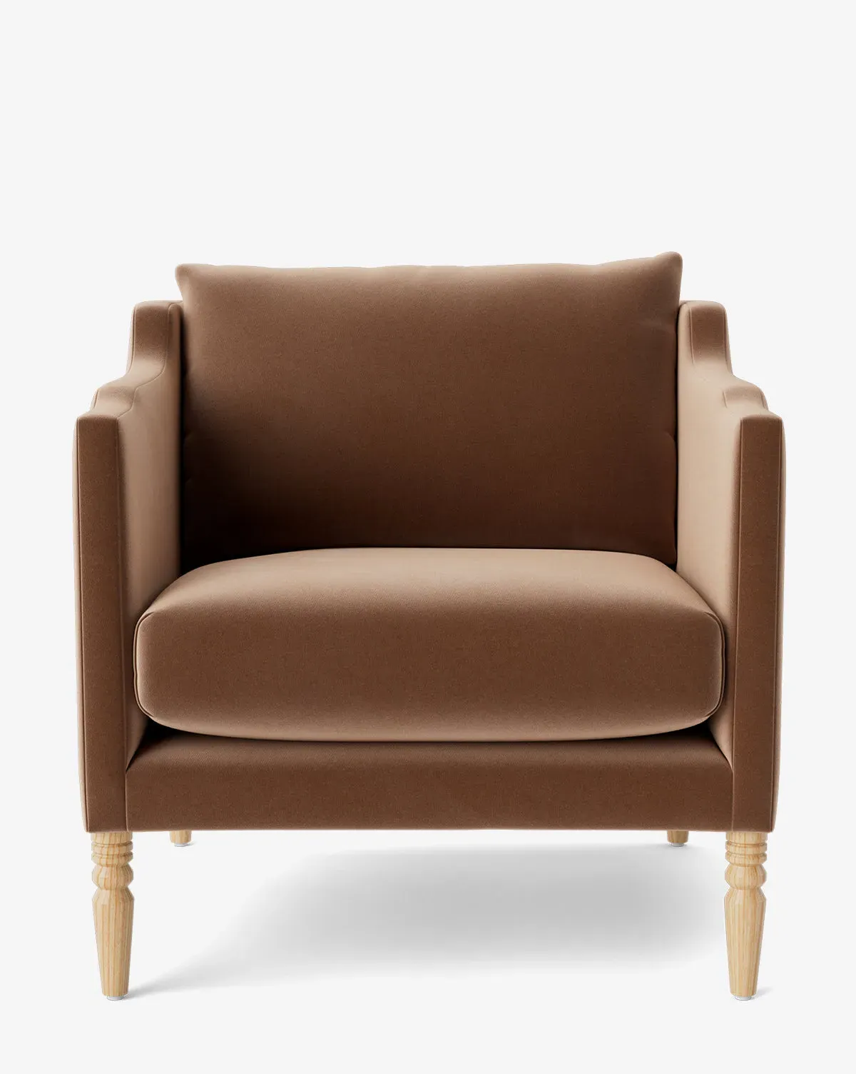 Gemma Lounge Chair - Velvet, Oak product
