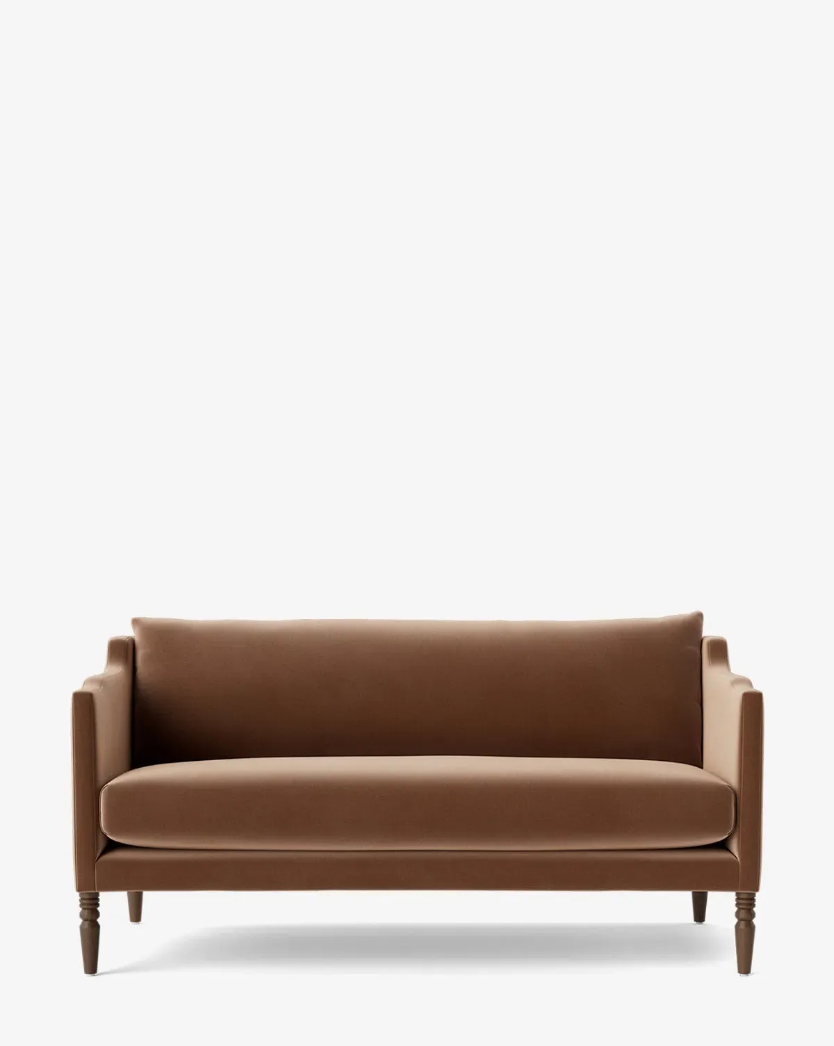 Gemma Settee - Chestnut, Velvet product