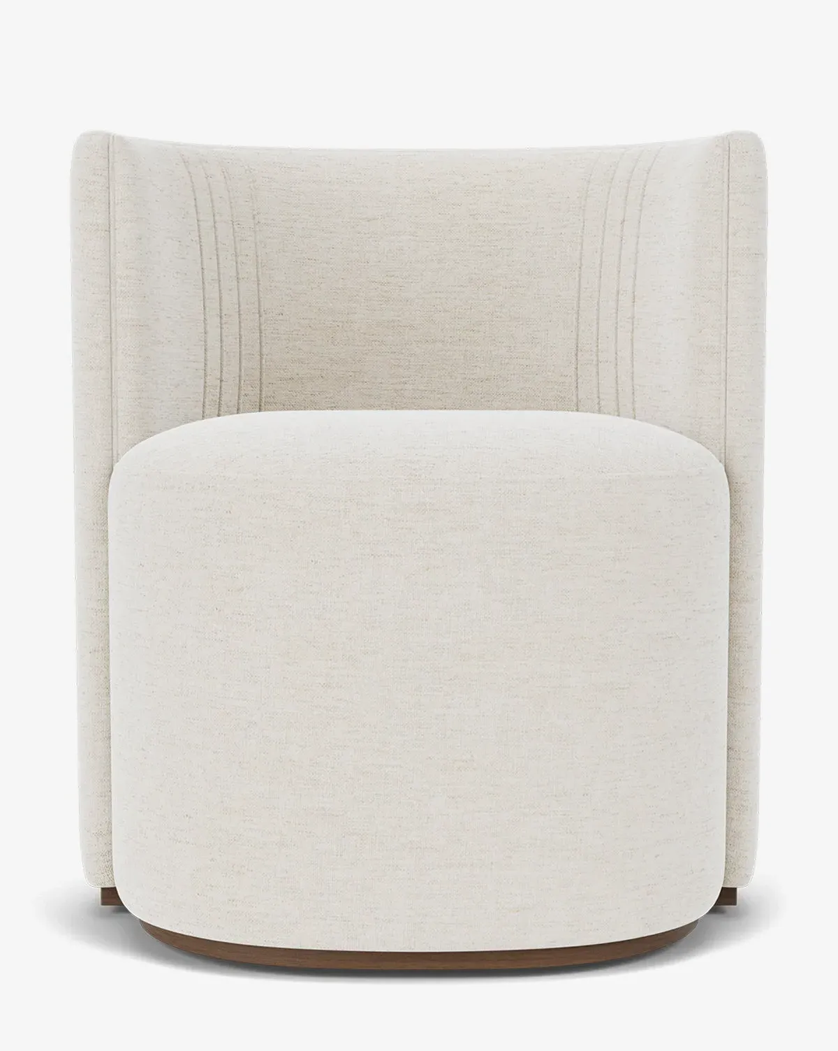 Georgina Barrel Back Dining Chair - Alabaster, Crypton product