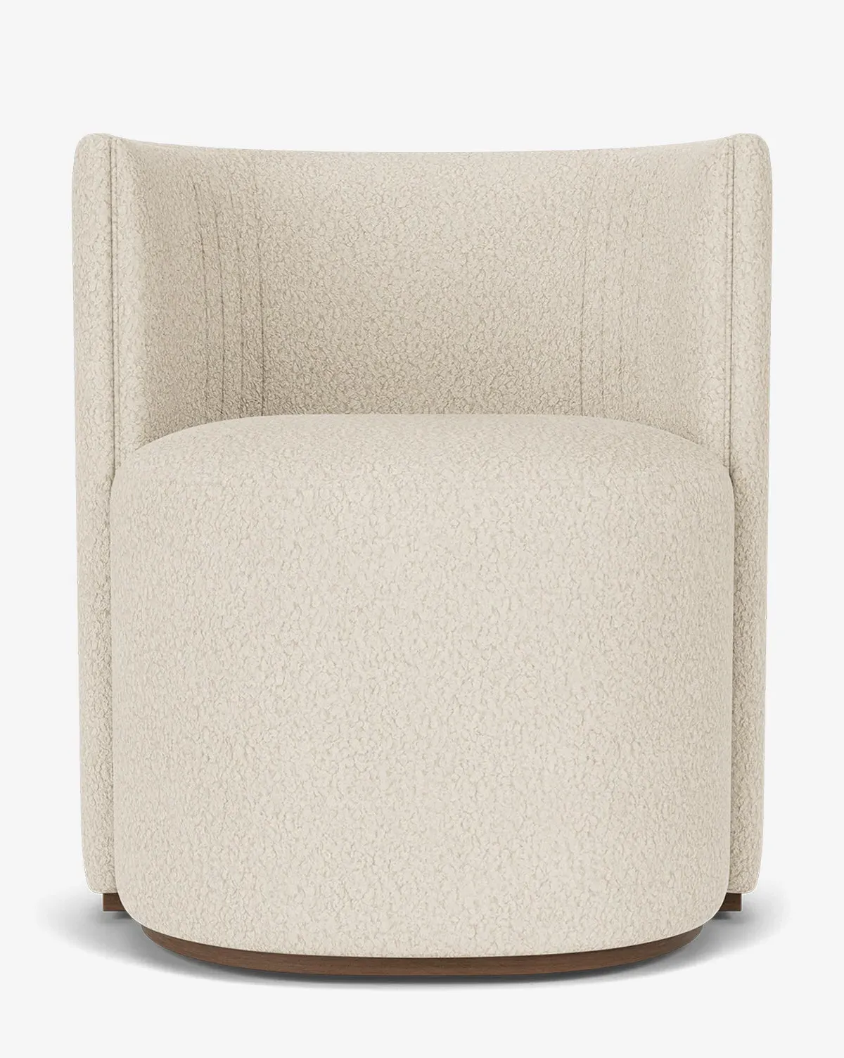 Georgina Barrel Back Dining Chair - Beige, Boucle product
