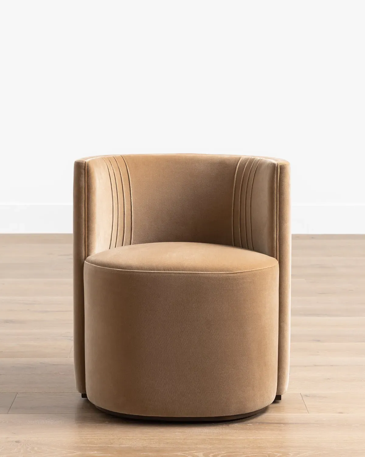 Georgina Barrel Back Dining Chair - Doe, Velvet product