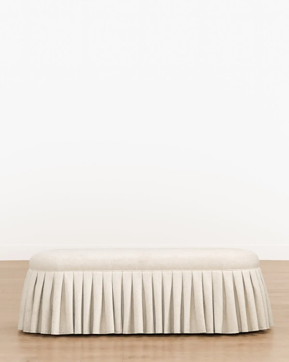 Germaine Upholstered Bench with Pleated Skirt product