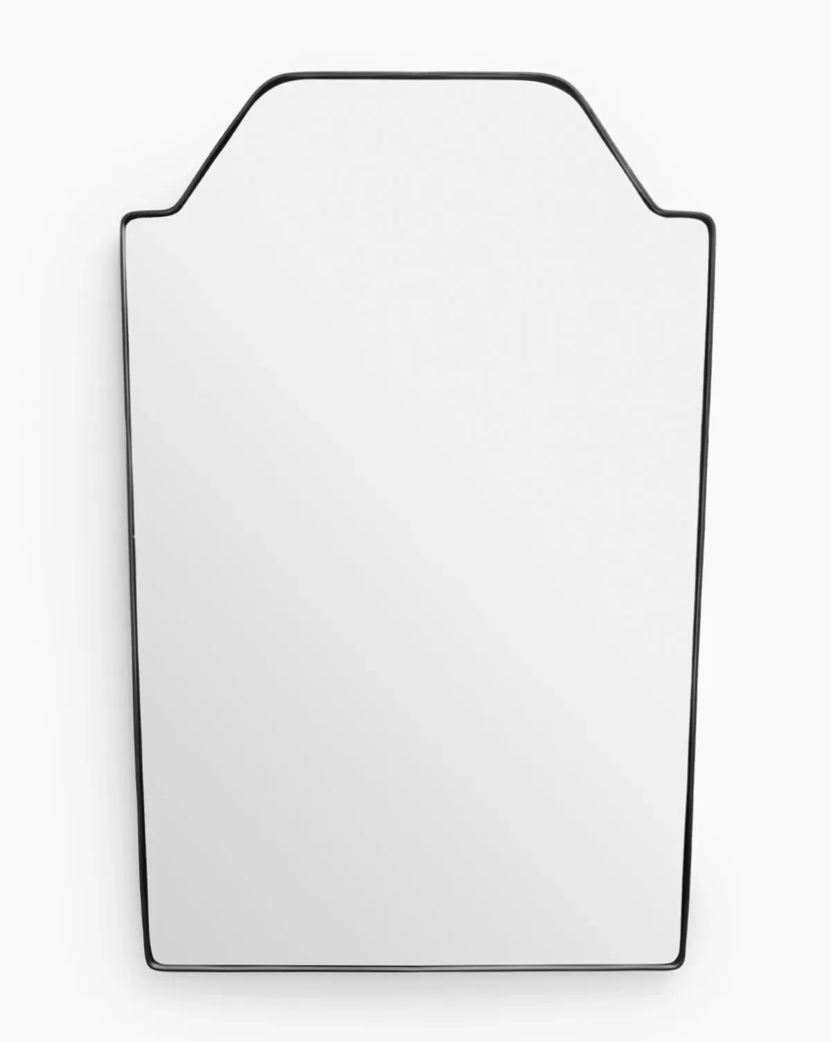 Giles Rectangular Wall Mirror - Black, Stainless Steel product