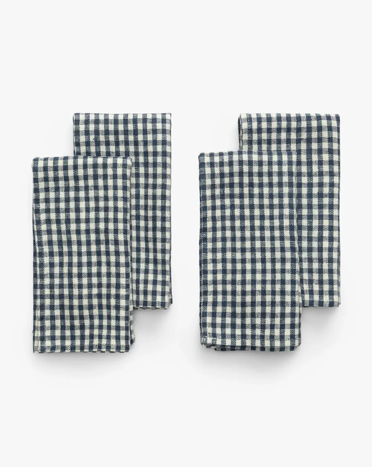 Gingham Check Linen Napkins Set of 4 product