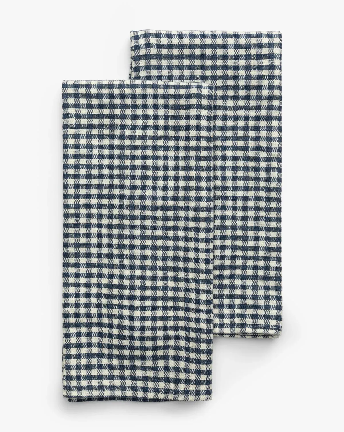 Gingham Check Linen Tea Towels Set of 2 product