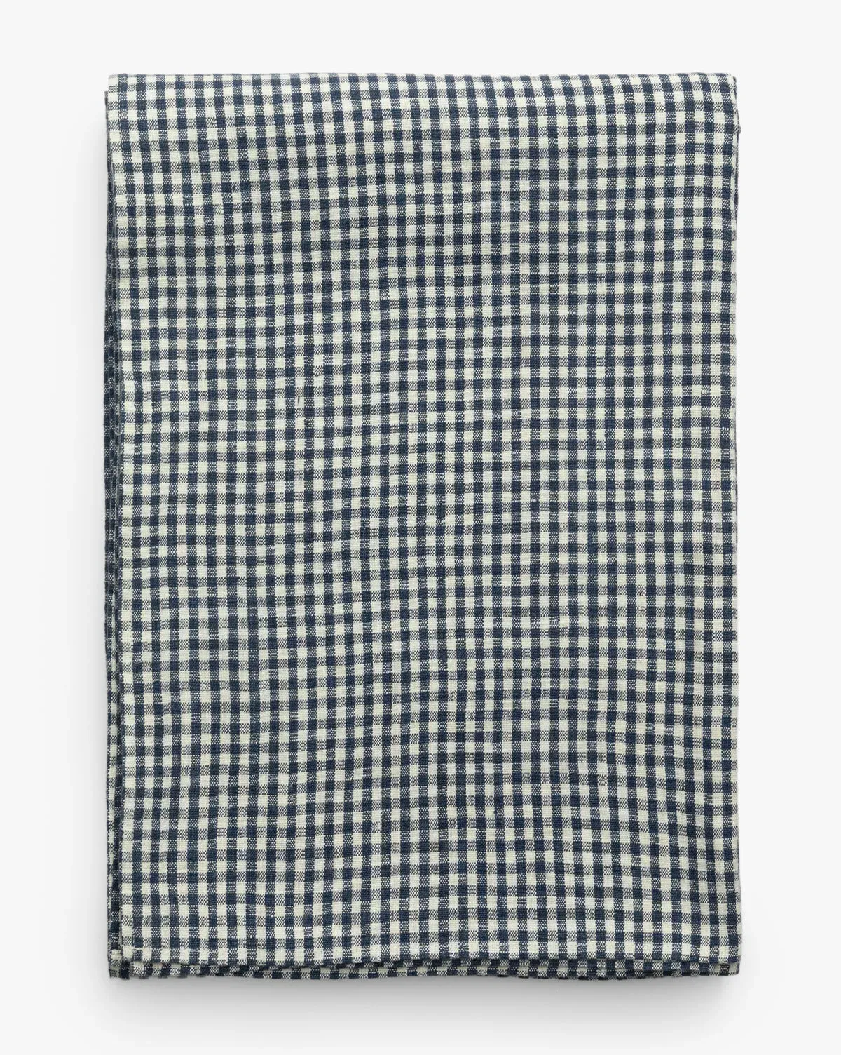Gingham Check Tablecloth 52" x 108" - Navy, Linen product