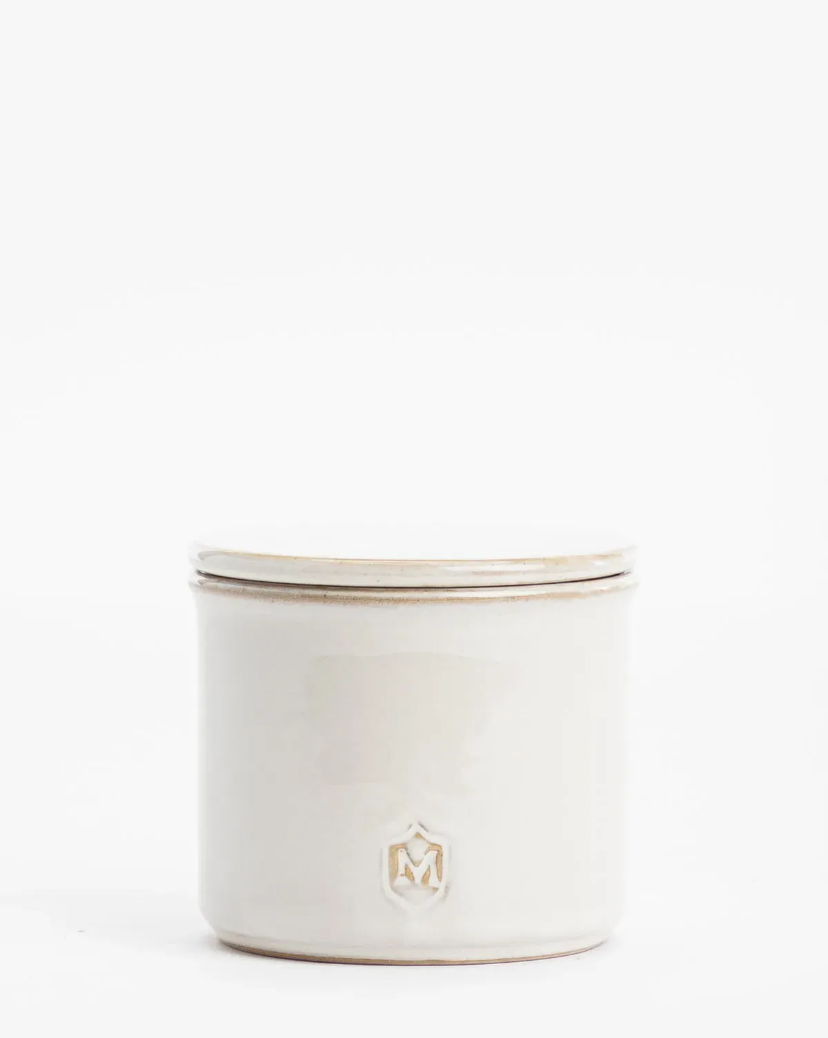 Glazed Stoneware Salt Cellar - Cream product