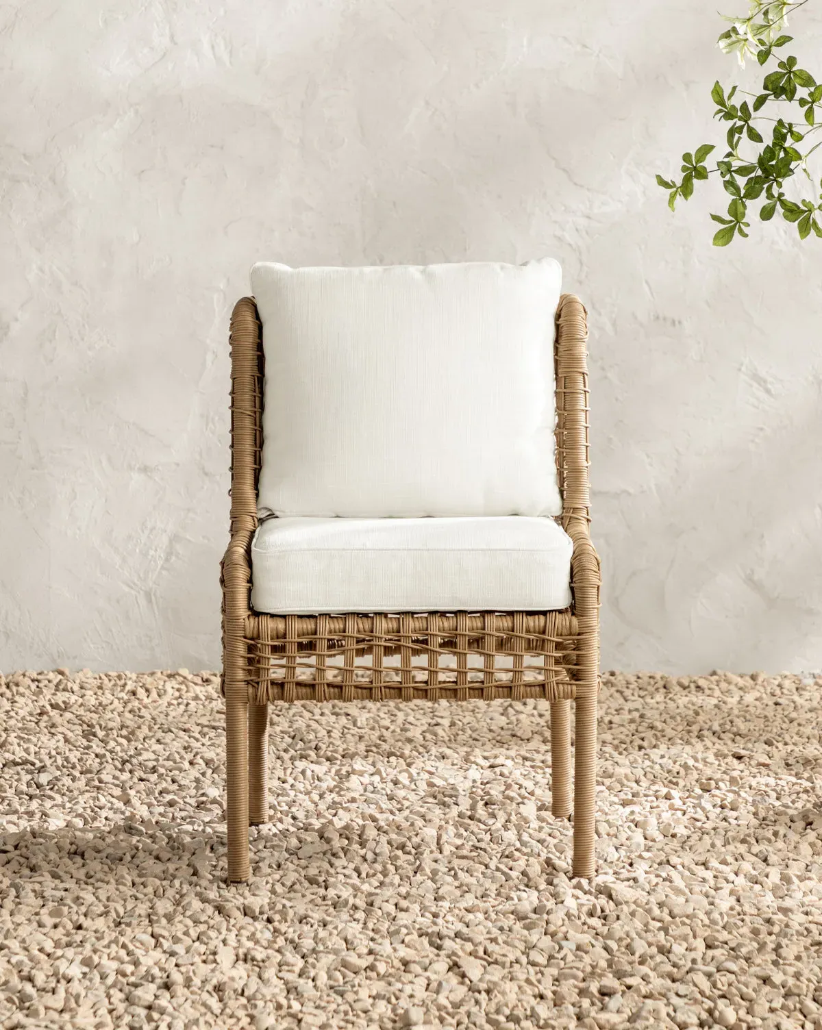 Glenwood Outdoor Dining Side Chair - Wicker, Aluminum product