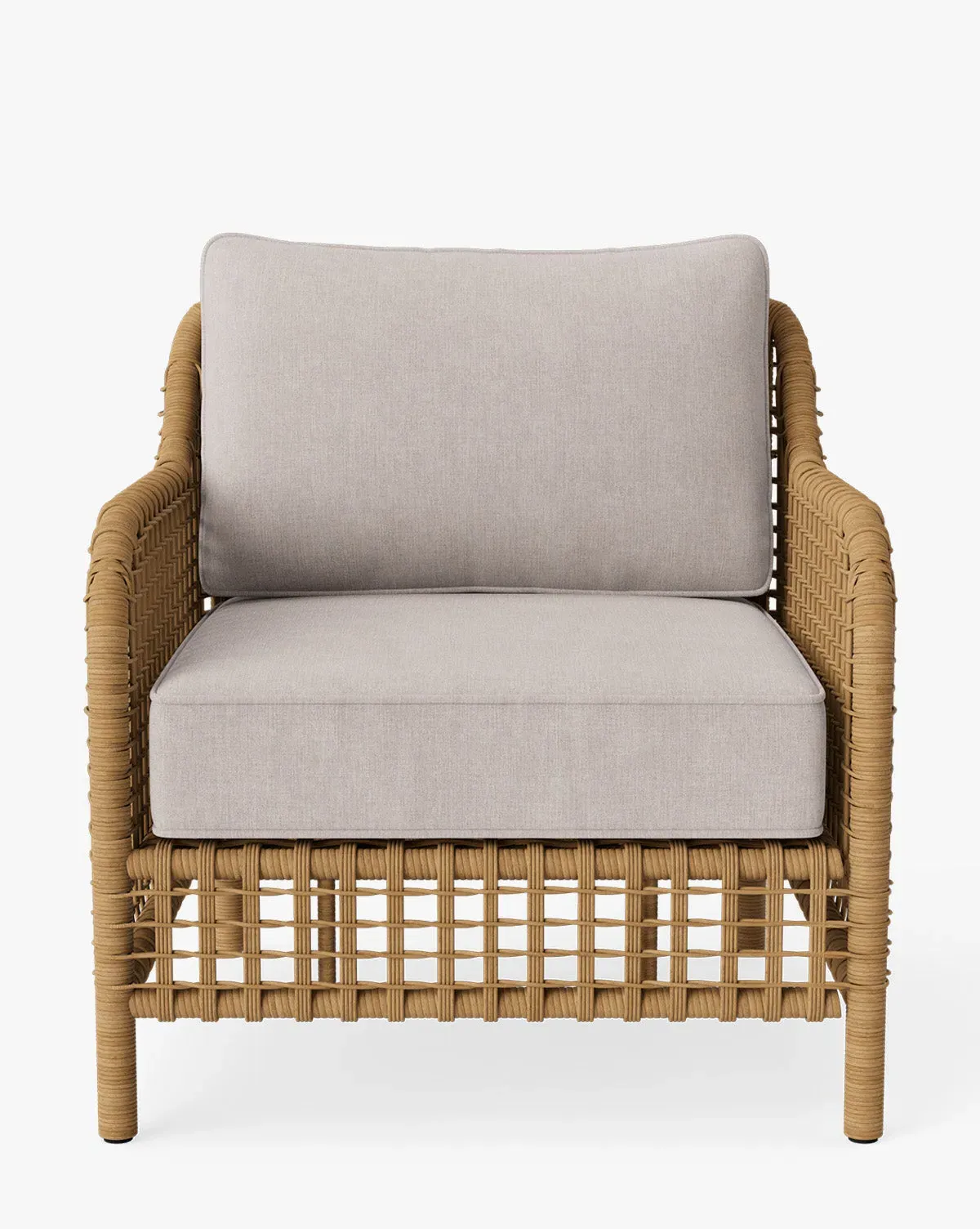 Glenwood Outdoor Lounge Chair - Light Gray, Wicker product