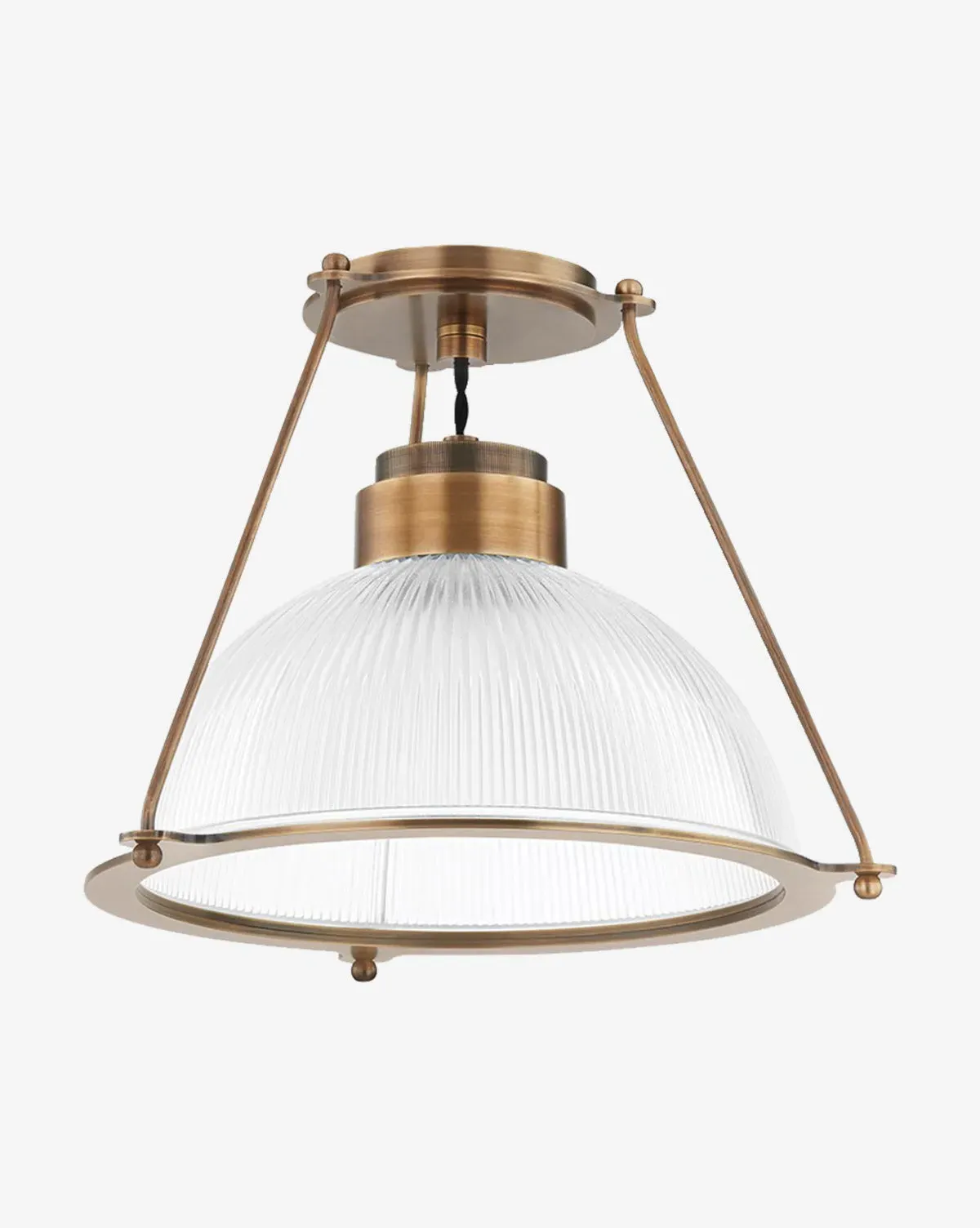 Glint Small Flush Mount - Brass, Glass product