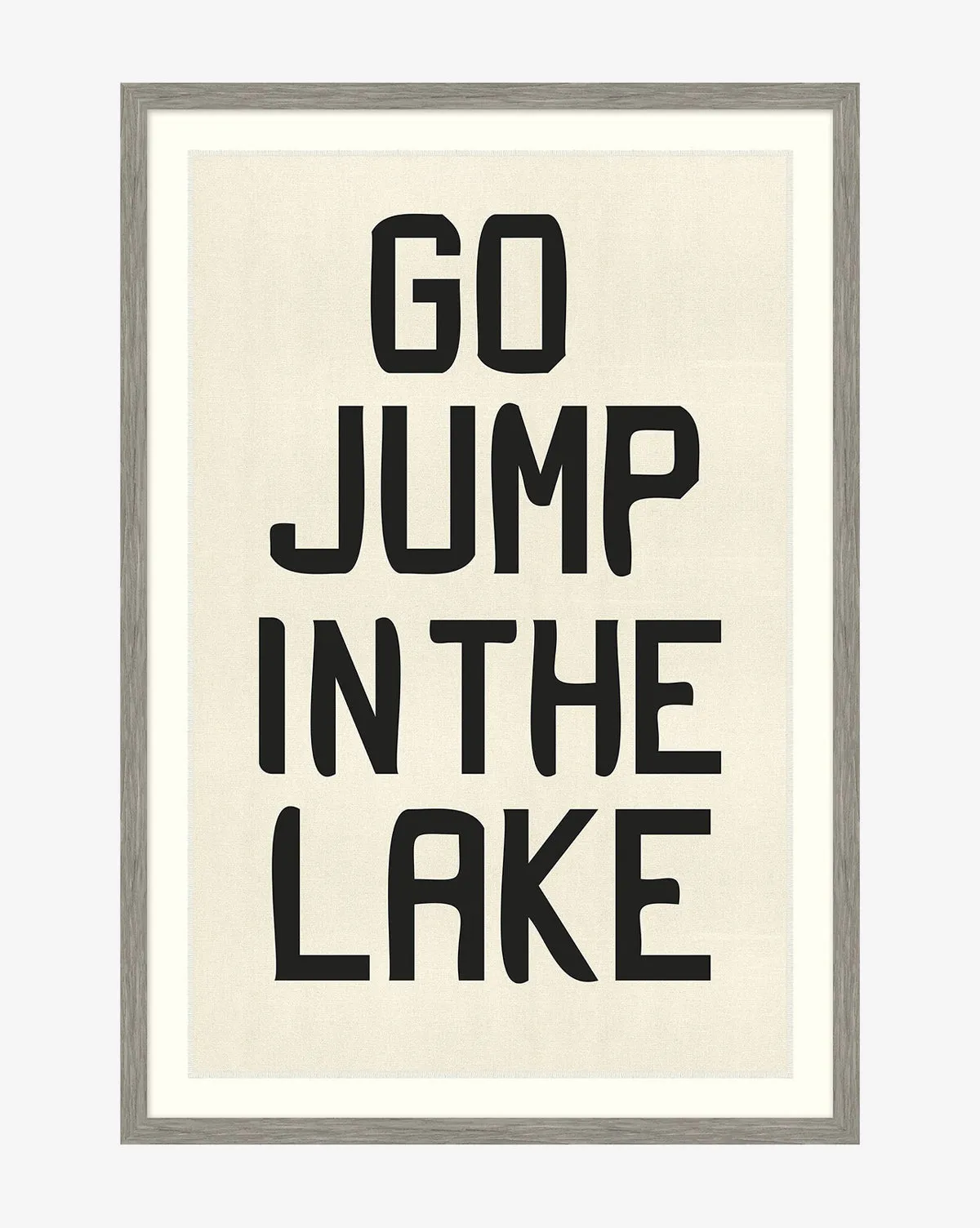 Go Jump in the Lake Shadowbox Wall Art - Canvas product