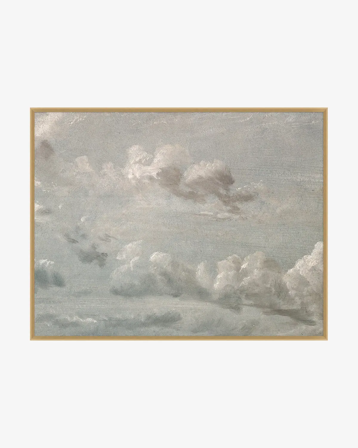 Gray Clouds Wall Art - Grey, Blue product