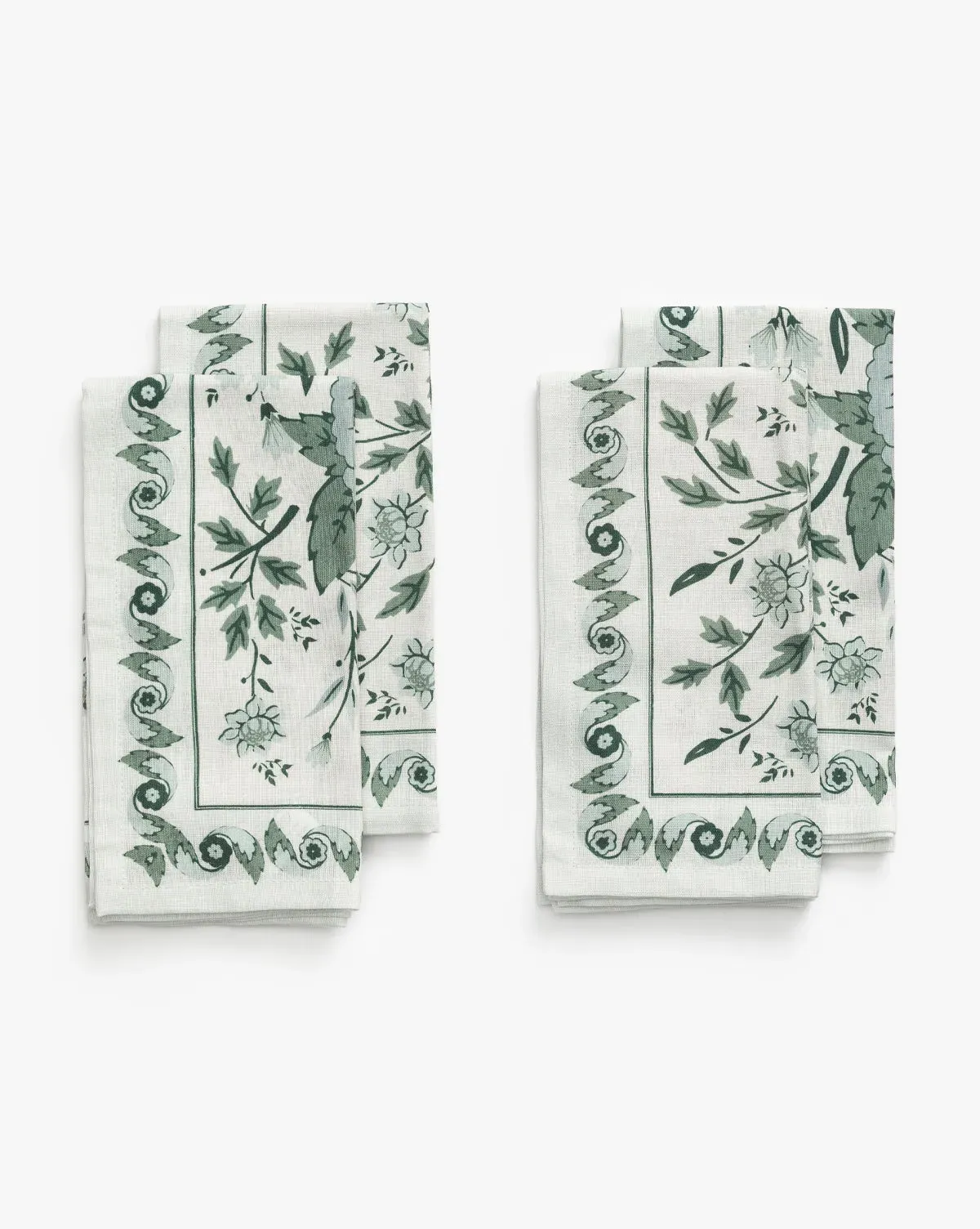 Halcyon Napkin Set of 4 - Blue, Cotton Flax product