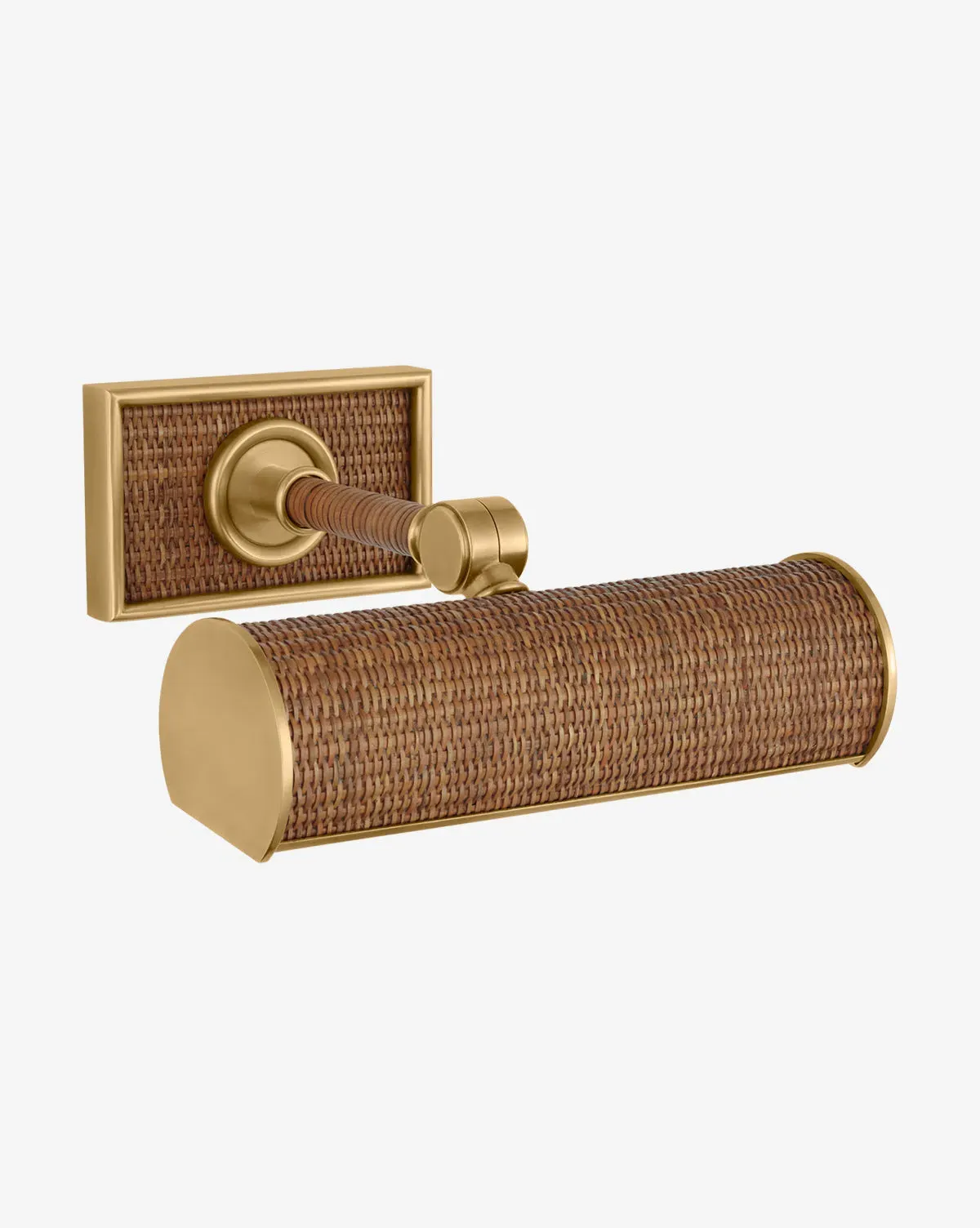 Halwell 8" Picture Light - Antique Burnished Brass, Rattan product