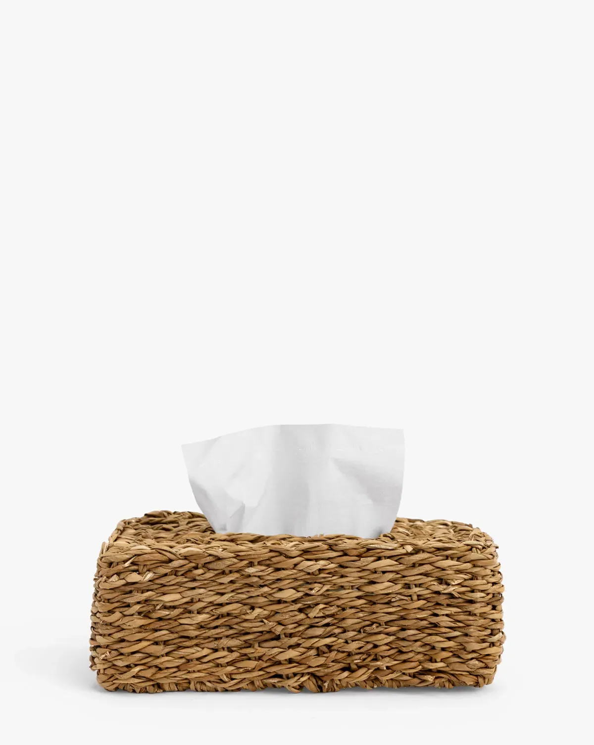 Hand-Woven Seagrass Tissue Box Cover product