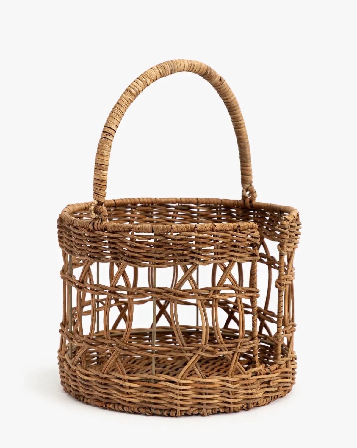 Hand-Woven Wicker Plate Basket product