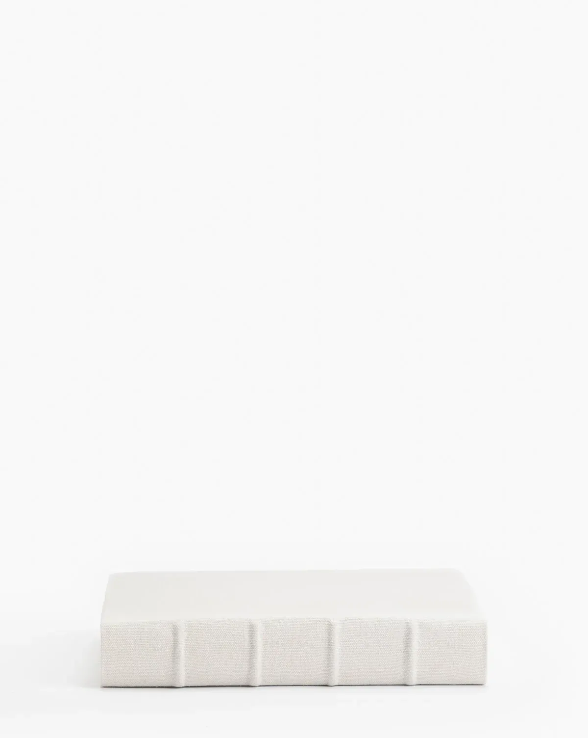 Handcrafted Linen Book Small - White, Linen product