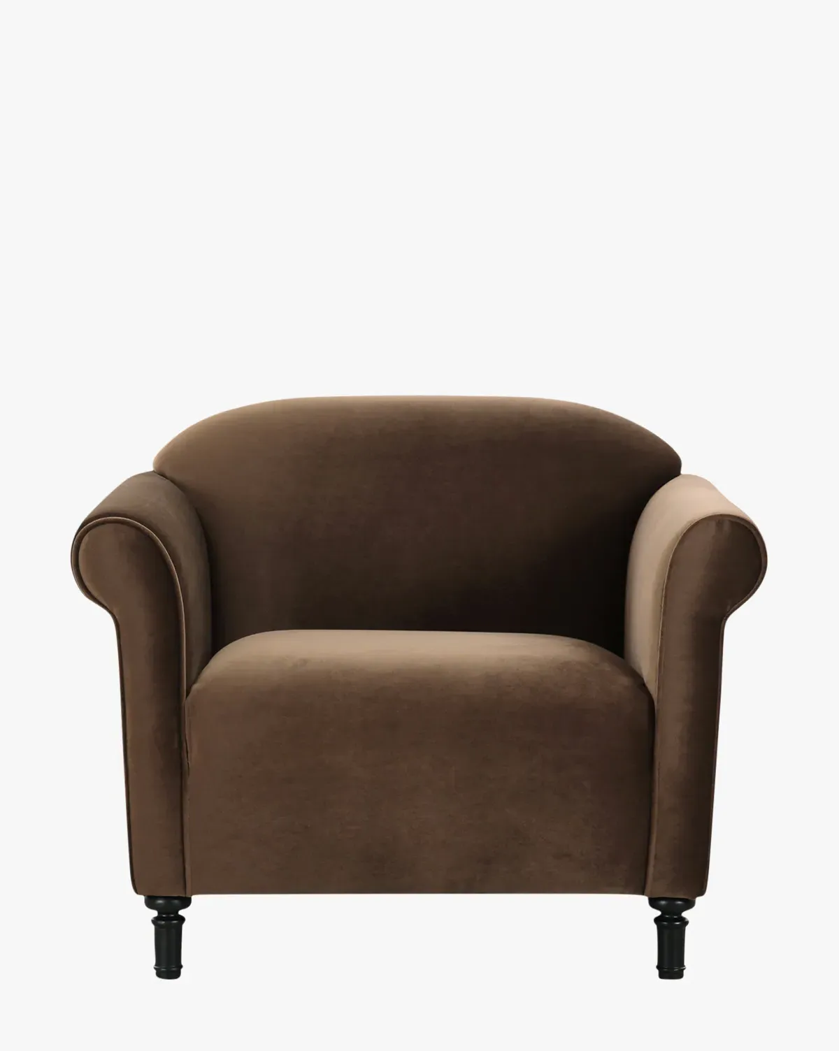 Harmony Accent Chair - Dark Brown, Velvet product