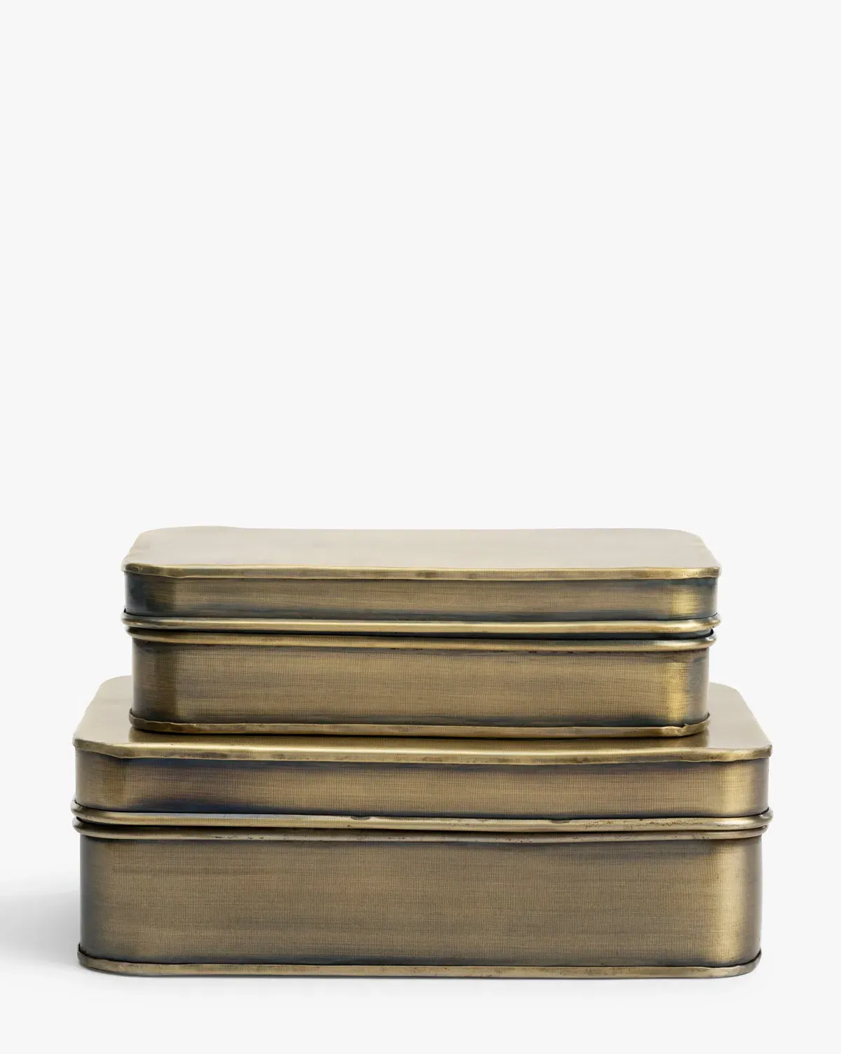 Harriet Brass Boxes Set of 2 - Brass product