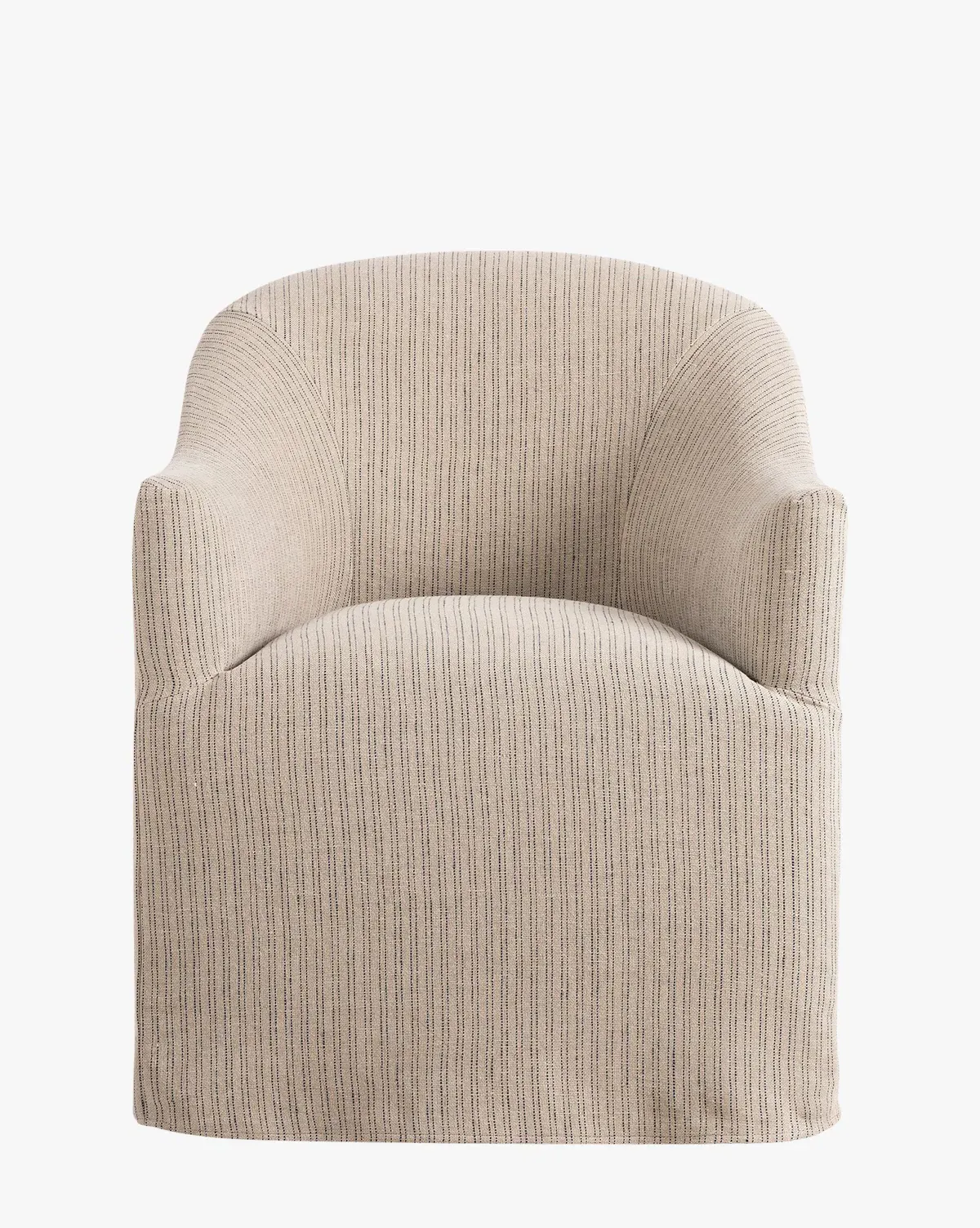 Harrison Swivel Dining Chair - Cream, Navy Stripe product
