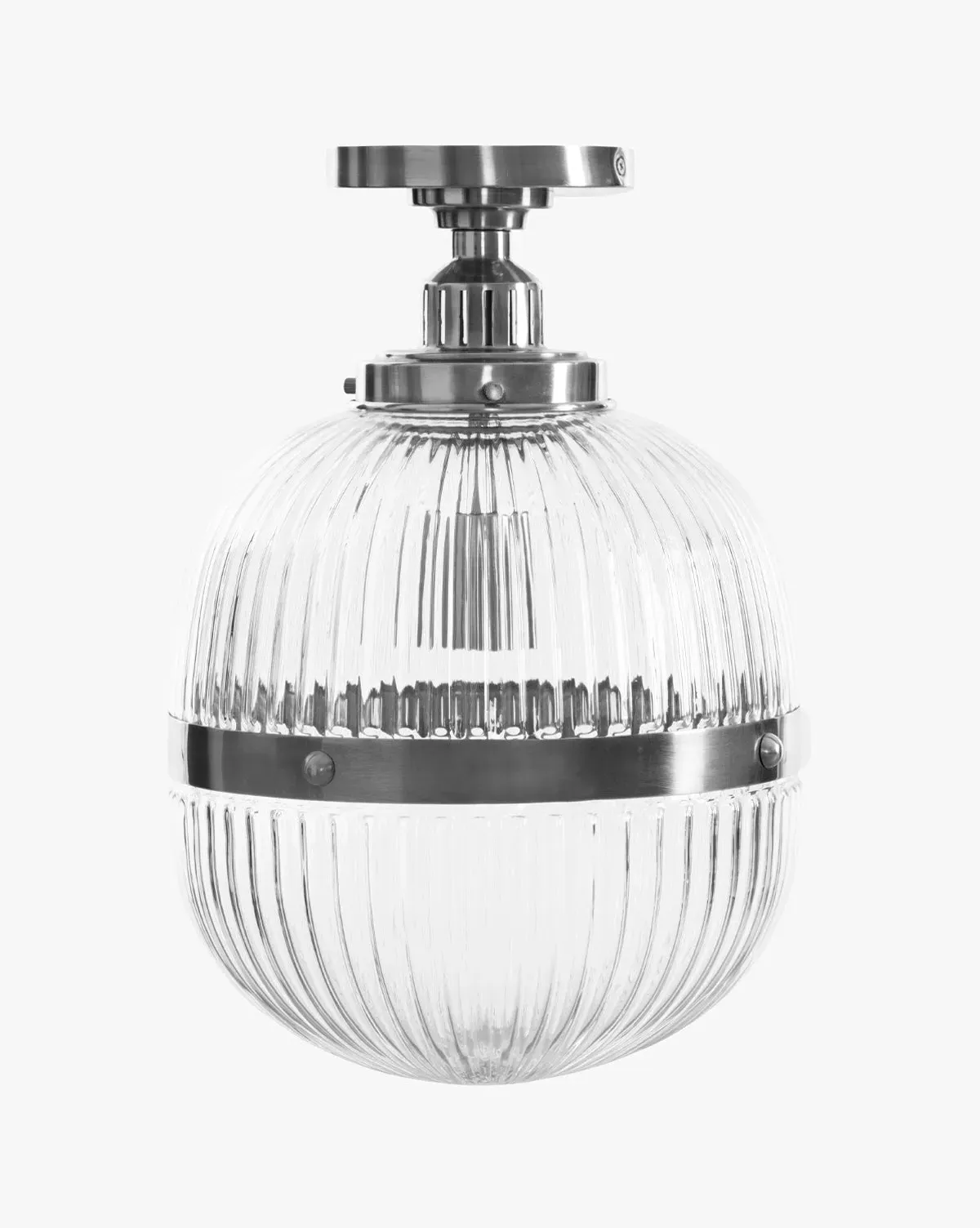 Hastings Semi-Flush Mount - Polished Nickel, Blown Glass product