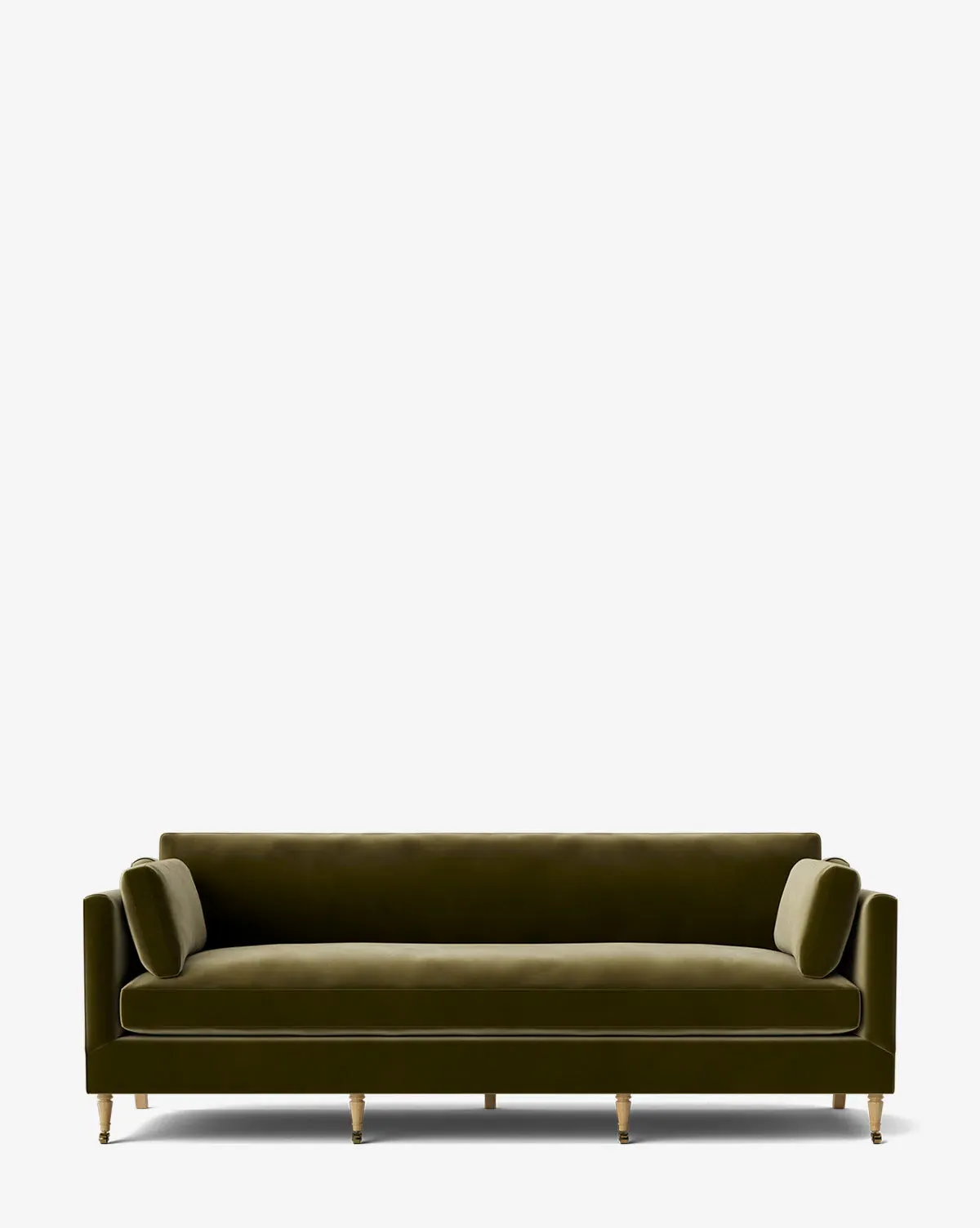Haverford 3-Seater Upholstered Sofa - Olive, Velvet product