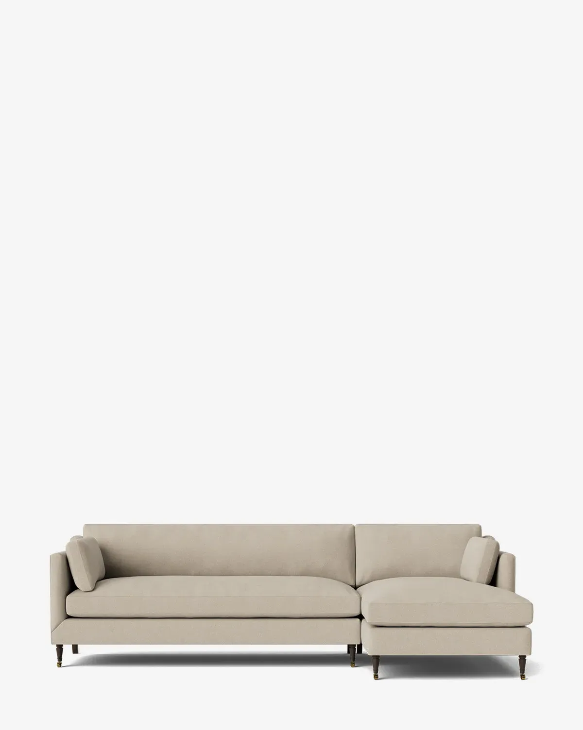 Haverford Left Chaise Sectional - Chocolate, Woven Fabric product