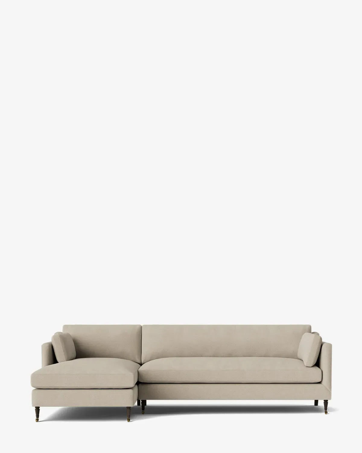 Haverford Right Chaise Sectional - Chocolate, Woven Fabric product