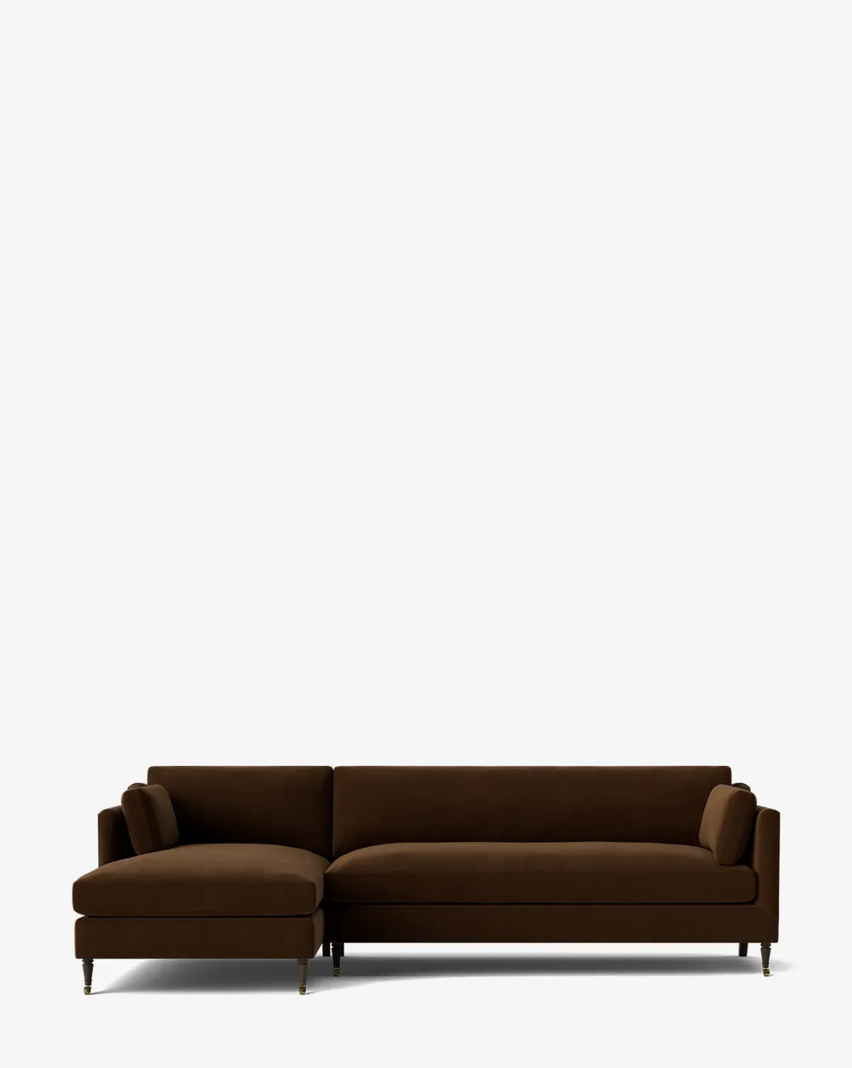 Haverford Right Chaise Sectional - Praline, Velvet product