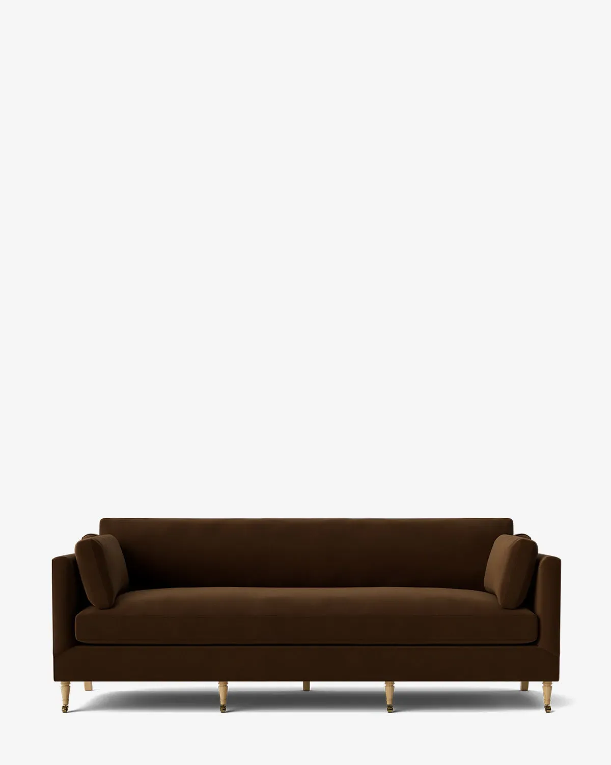 Haverford Upholstered 3-Seater Sofa - Praline, Velvet product