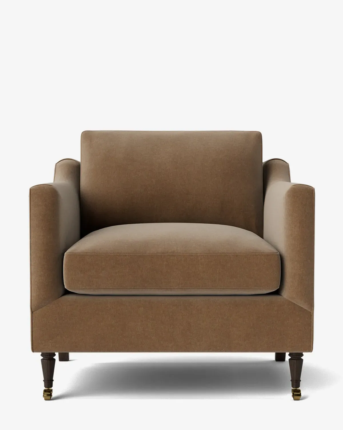 Haverford Upholstered Lounge Chair - Chocolate, Velvet product