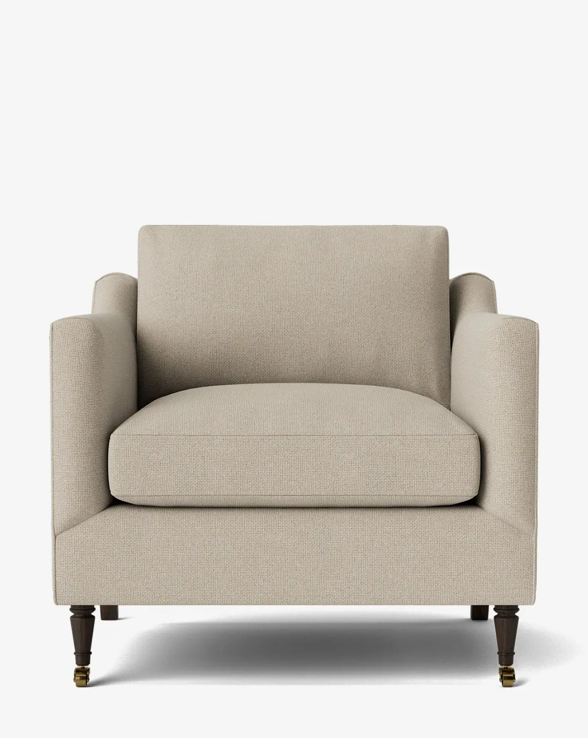Haverford Upholstered Lounge Chair - Chocolate, Woven Fabric product