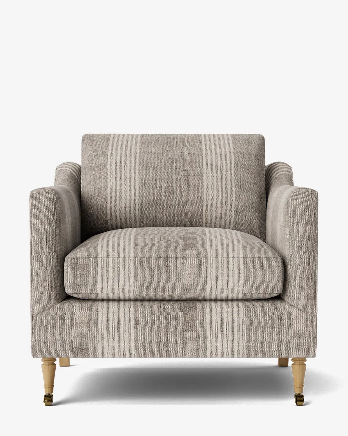 Haverford Upholstered Lounge Chair - Linen, Washed Oak product