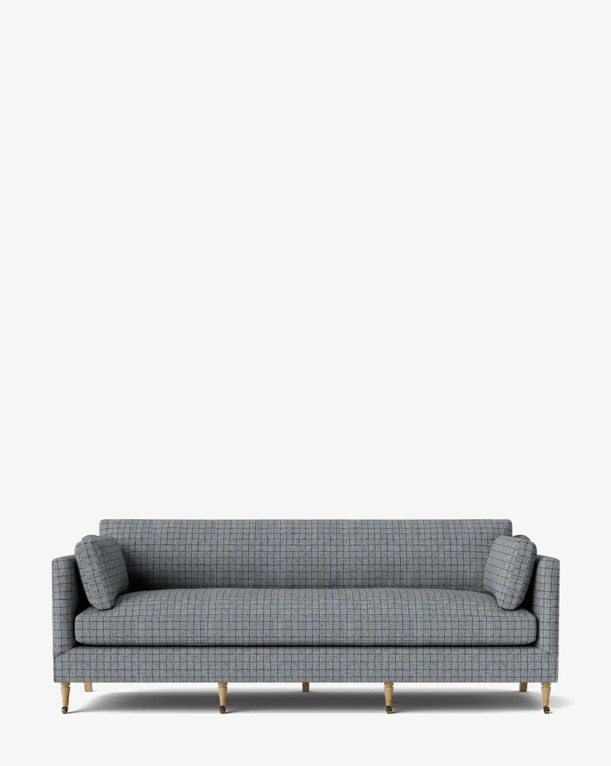 Haverford Upholstered Sofa - Ash Windowpane, Woven product