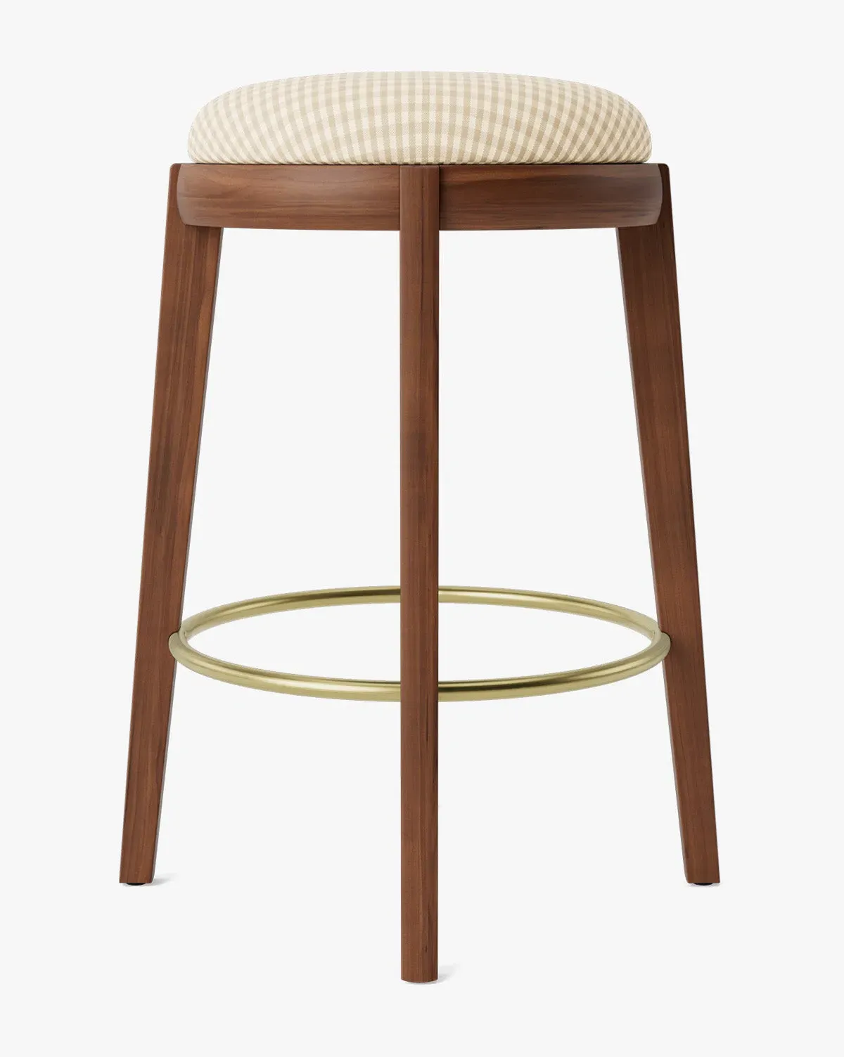 Hayes Counter Stool - Tan Gingham, English Oak product