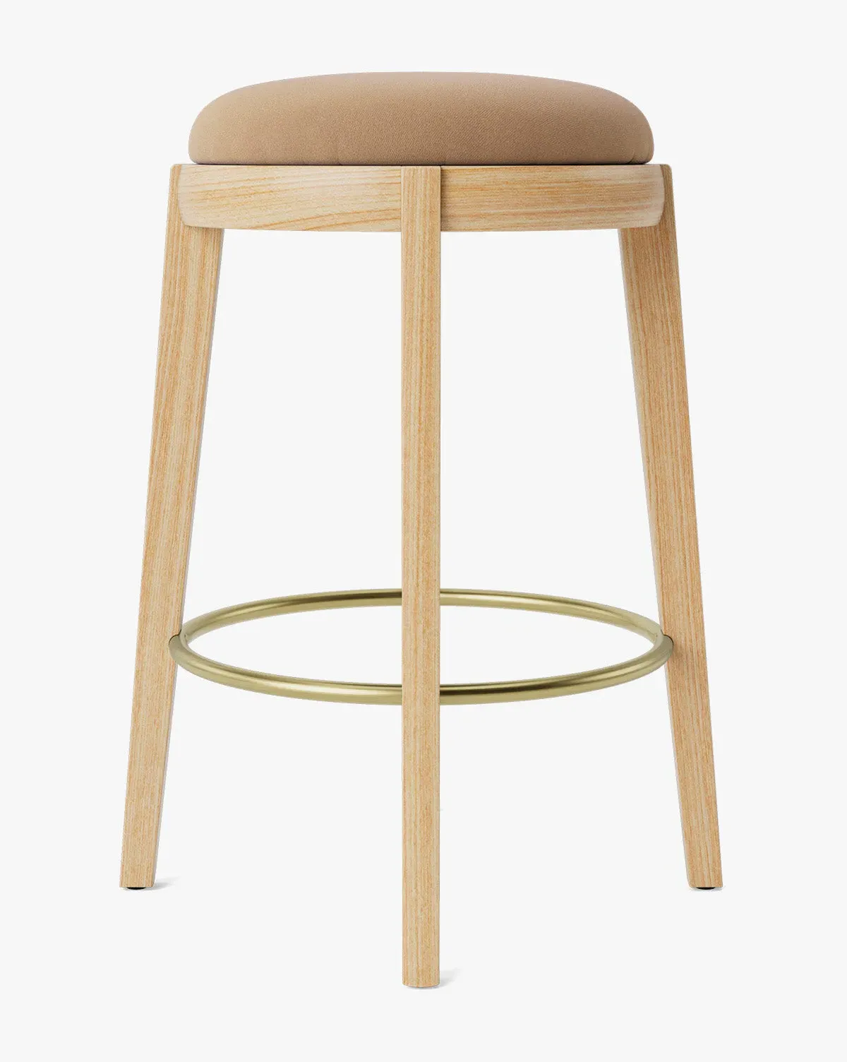 Hayes Counter Stool - Toffee Velvet, White Oak product