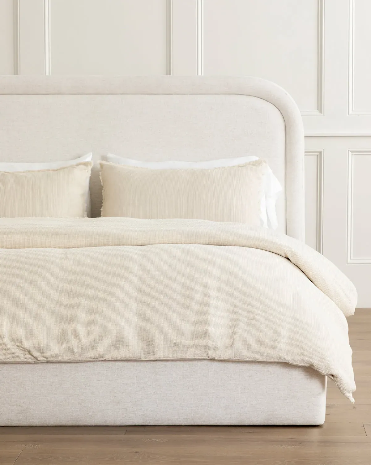 Helene Waffle Full/Queen Duvet Cover - Cream, Cotton product