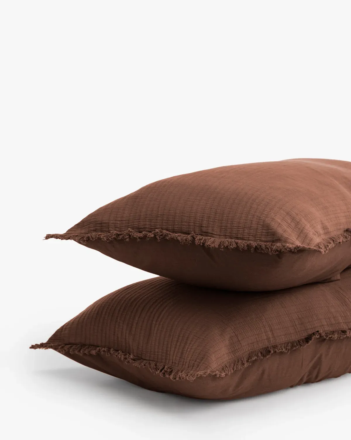 Hendricks Standard Pillow Shams Set of 2 - Brown, Cotton product