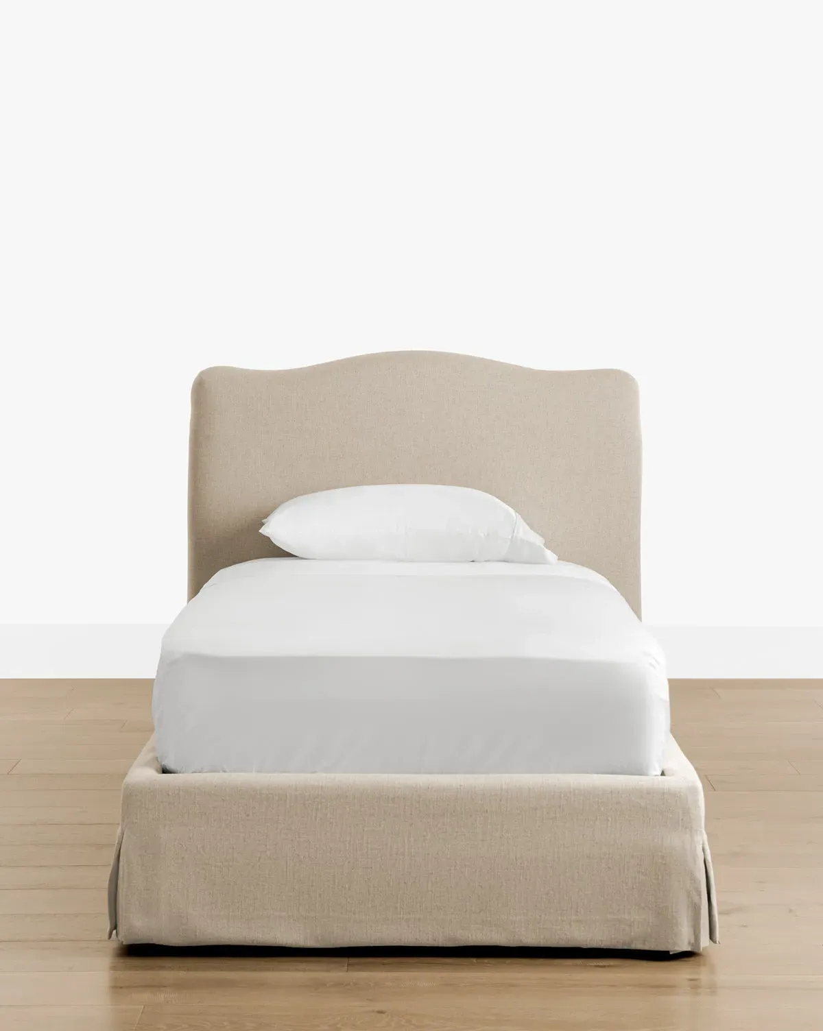 Henrietta Twin Size Bed Frame - Bisque, Linen product