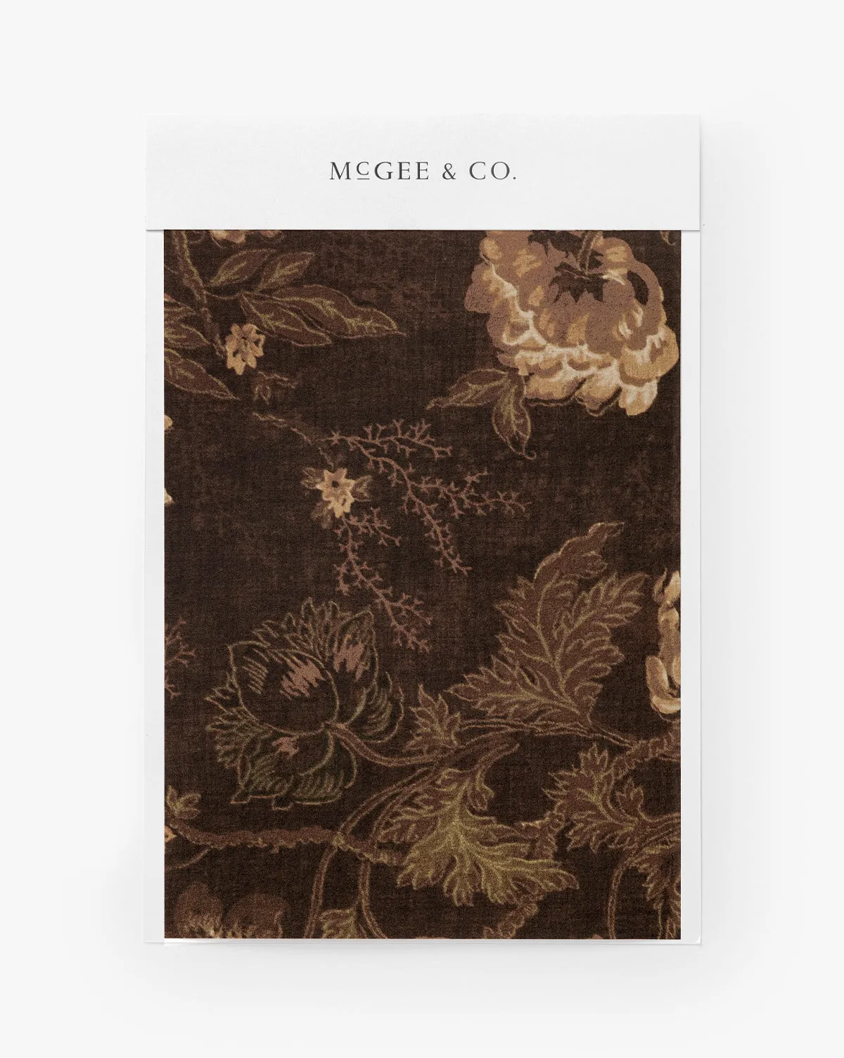 Hestercombe Floral Wallpaper Swatch - Brown product