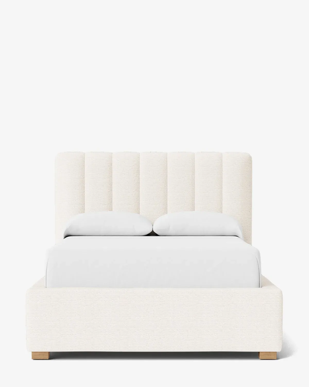 Hoffman Full Size Bed Low Headboard - Snow, Crypton product