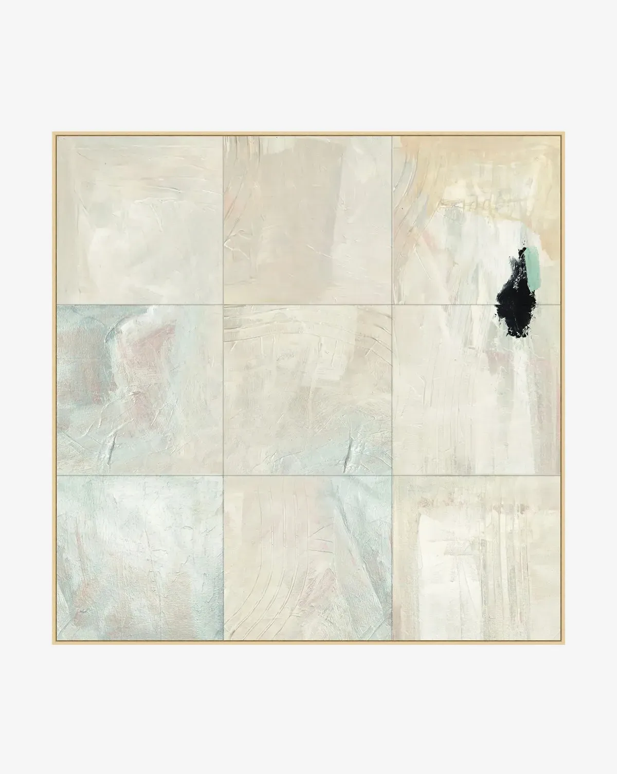 Hole in the Wall Abstract 9-Piece Canvas Art - Natural product