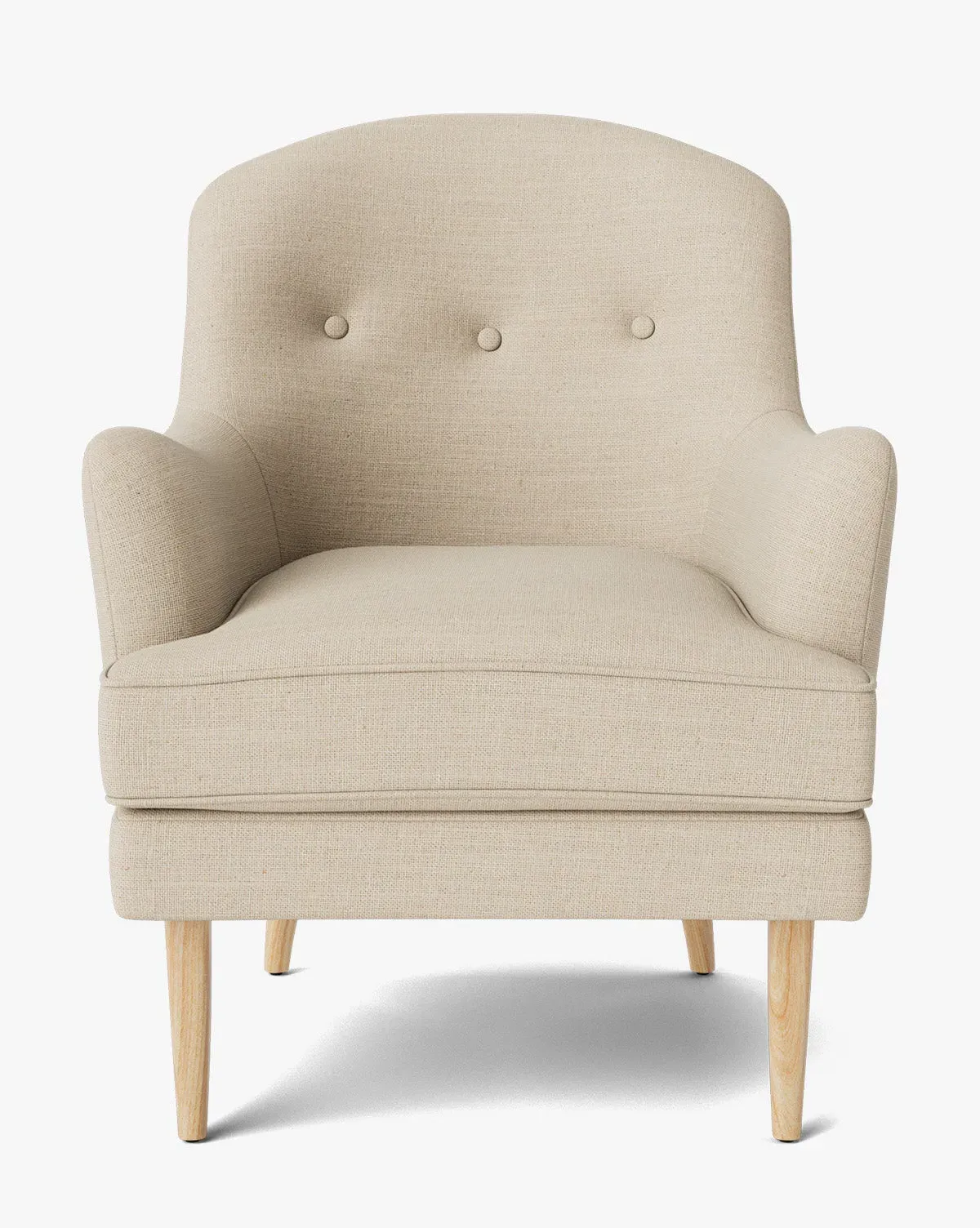 Hollis Lounge Chair - Bisque, Linen, Heritage White Oak product