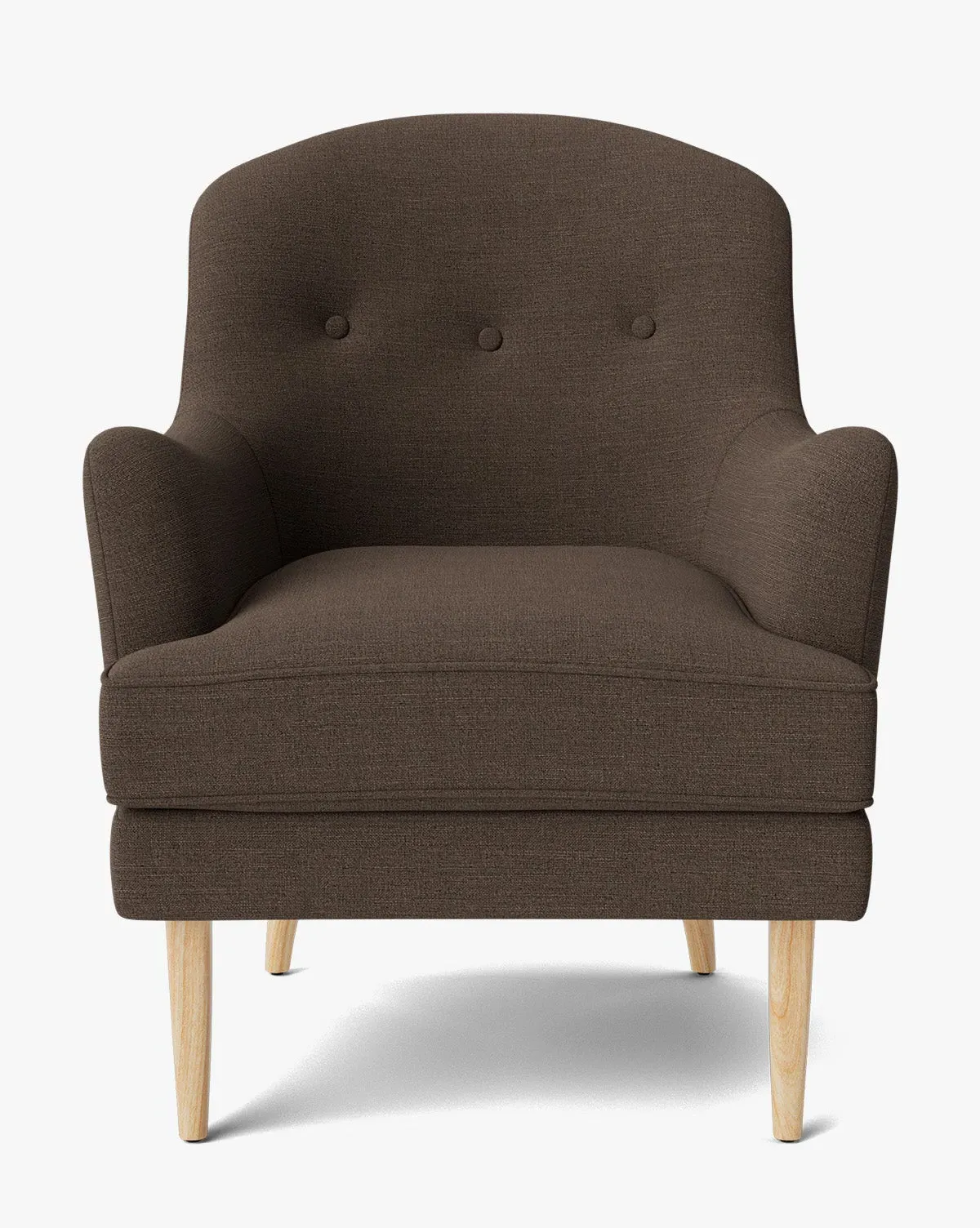 Hollis Lounge Chair - Coffee, Heritage White Oak product