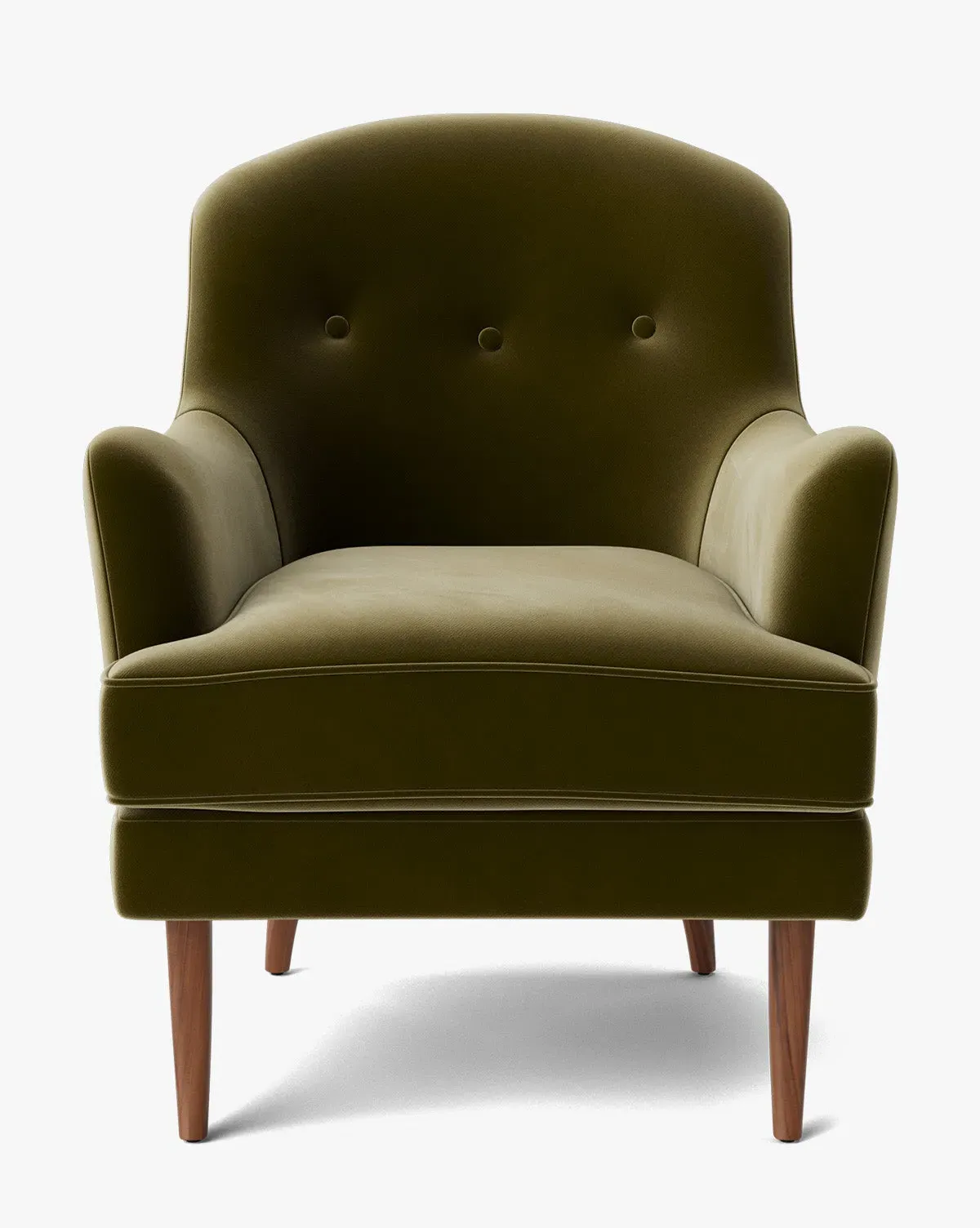 Hollis Lounge Chair - Olive Velvet, Heritage White Oak product