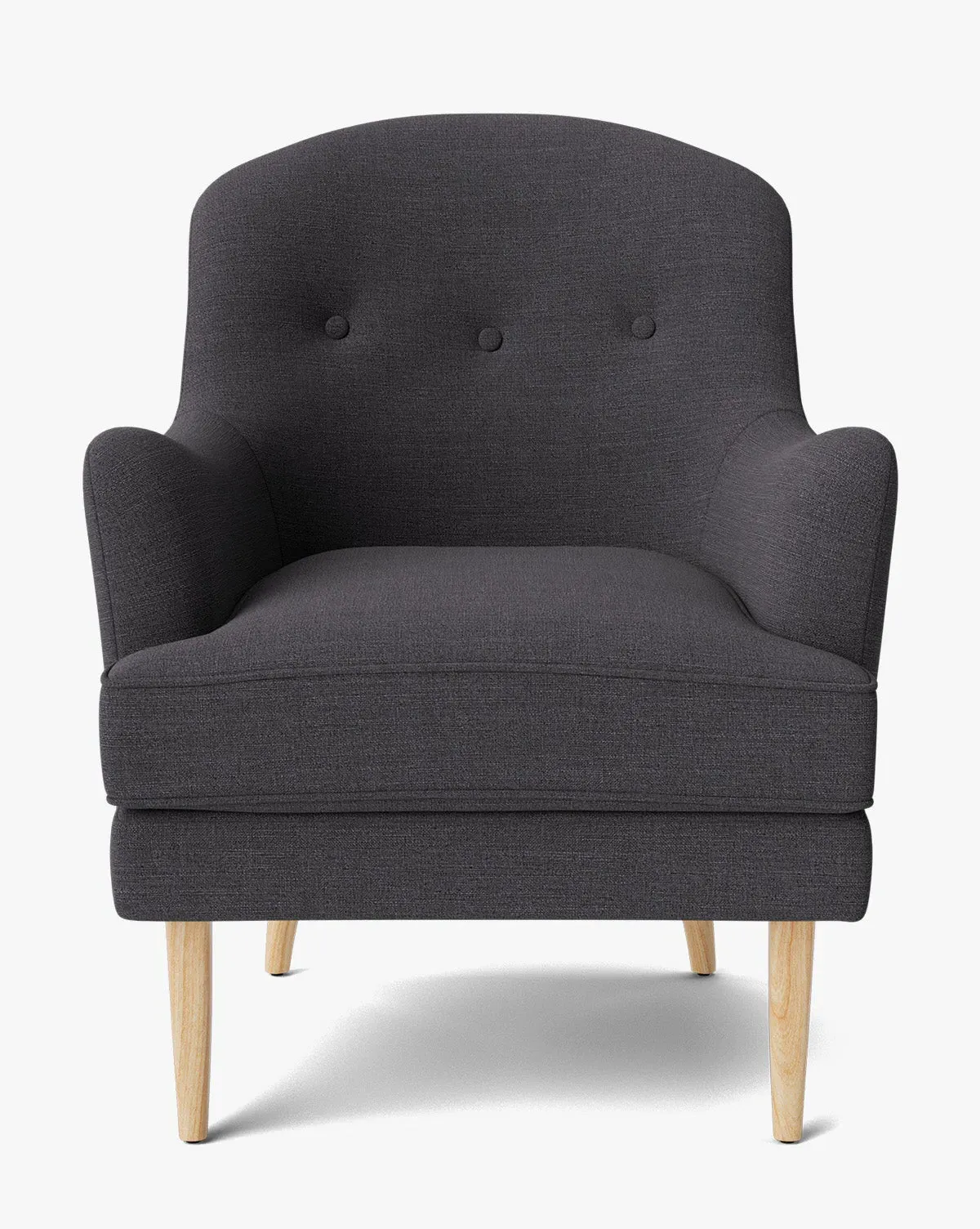 Hollis Lounge Chair - Slate Crypton, Heritage White Oak product